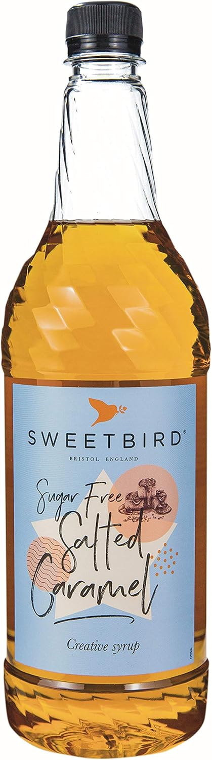 Sweetbird Sugar Free Salted Caramel Syrup 1 Litre | NSB506 | Vegan Friendly
