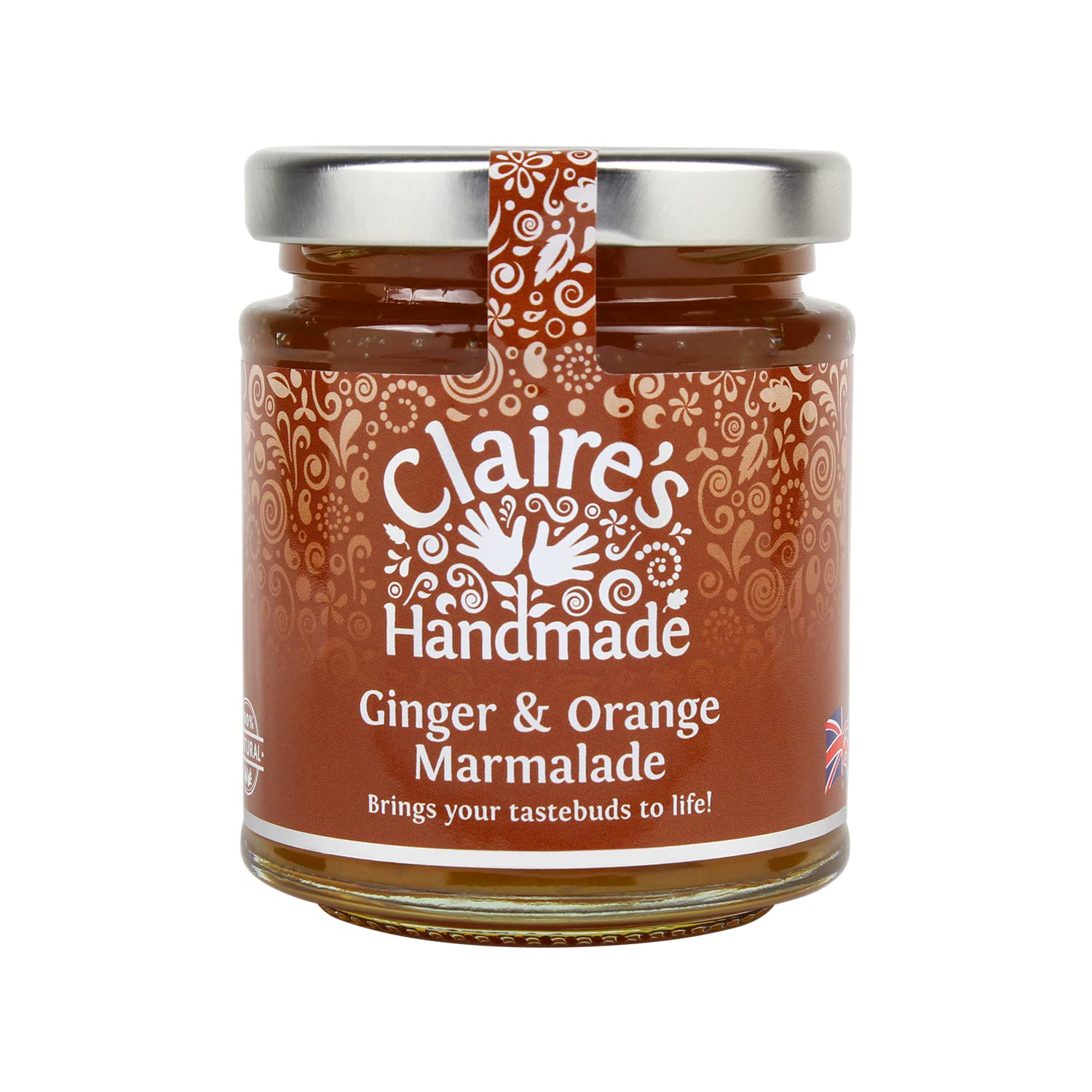 Claire's Handmade Ginger and Orange Marmalade (227g) - Traditionally Made with Real Ginger Root 1