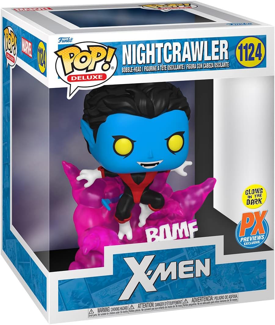 Funko Pop! Deluxe Marvel X-Men - Nightcrawler Glow in the Dark Vinyl Figure (66519) 6