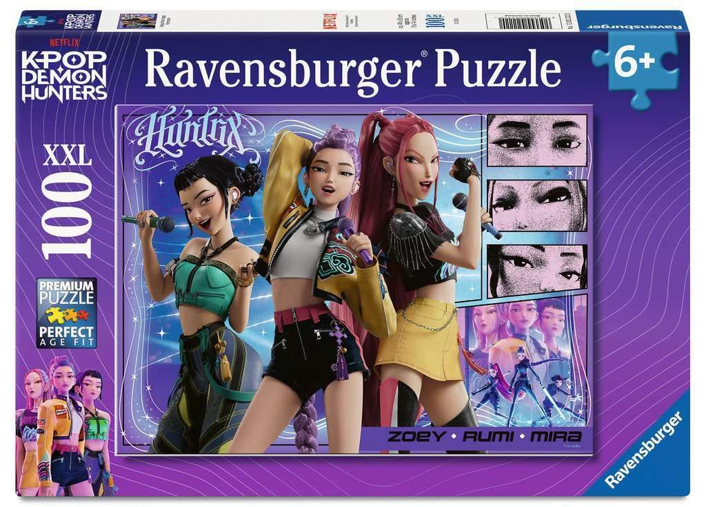Ravensburger K-Pop Demon Hunters Jigsaw Puzzle - 100 XXL Pieces | Ages 6+ | 49 x 36cm 1