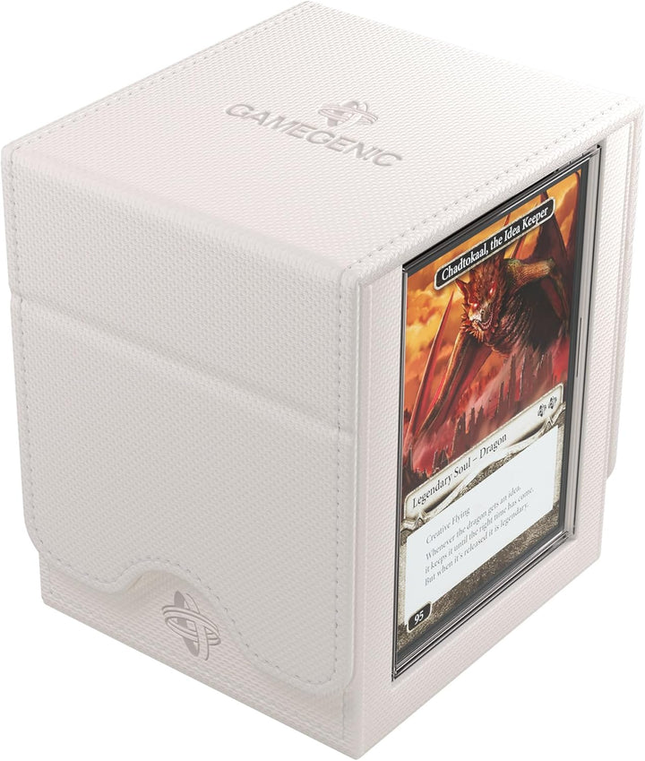 Gamegenic Squire Plus 100+ XL White Commander Deck Box for Magic: The Gathering