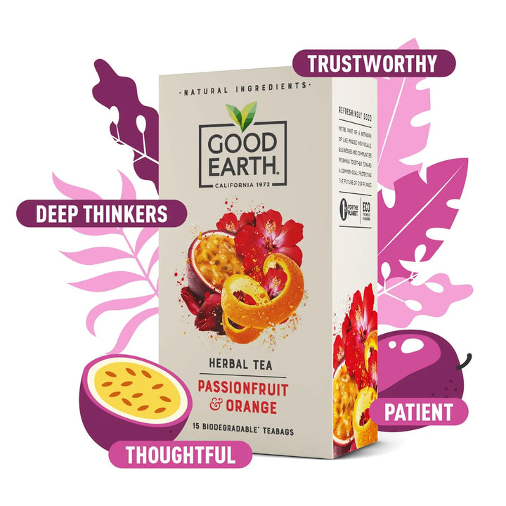 Good Earth Tea Co. - Passionfruit & Orange Tea Bags