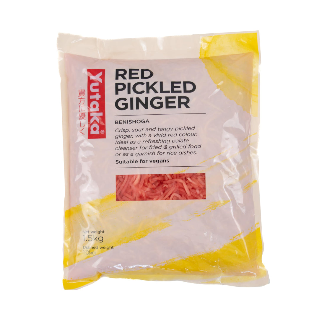 Yutaka Shredded Pickled Ginger (Benishoga) 1.5kg - Authentic Japanese Condiment