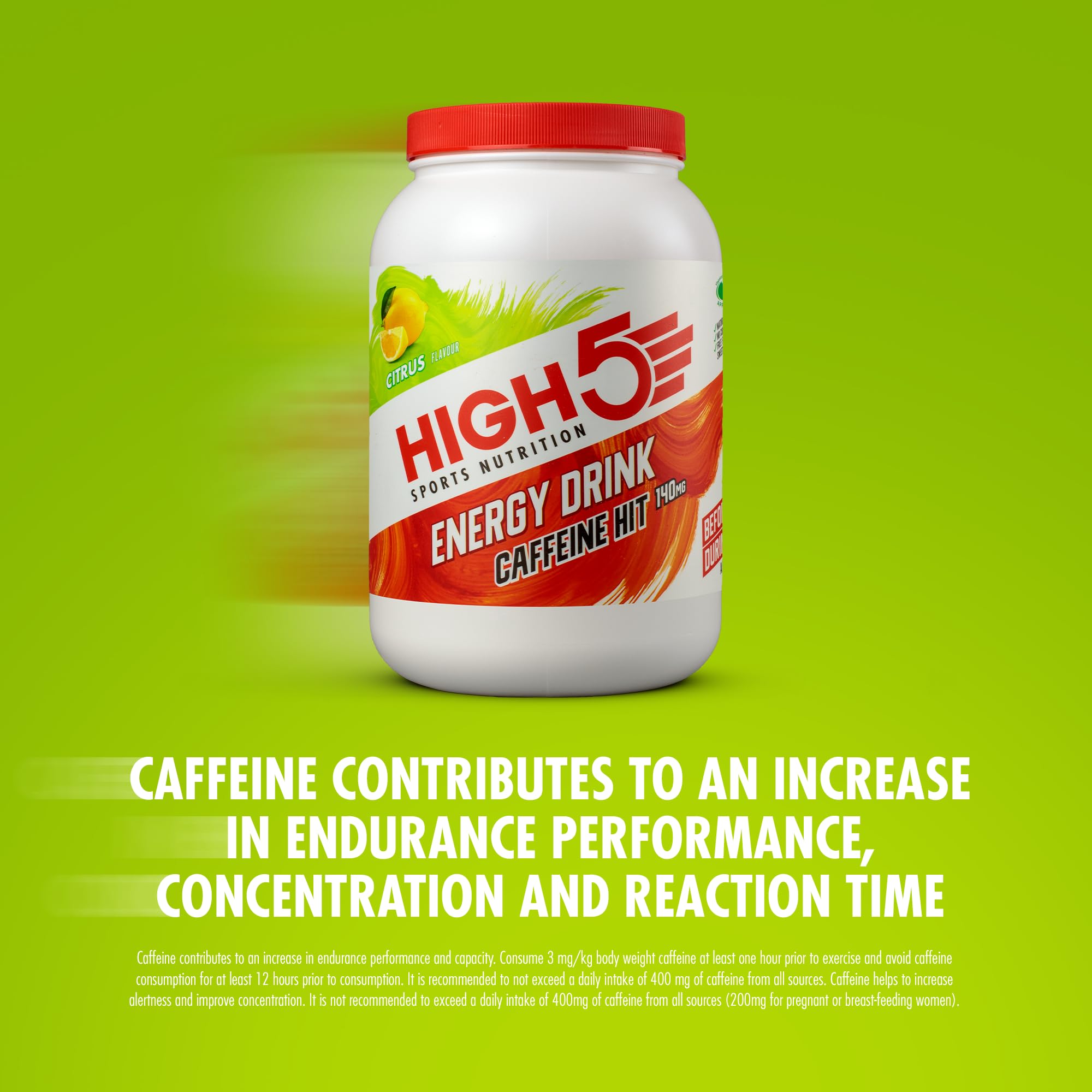 HIGH5 Energy Drink Caffeine Hit Powder - Dual Source Carbs & Electrolytes | 1.4 kg 3