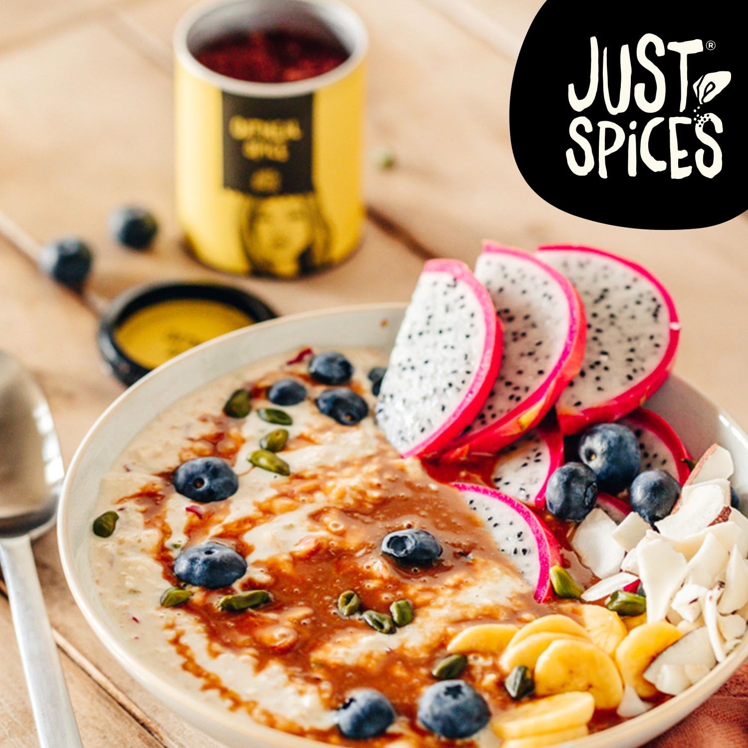 Just Spices Oatmeal Spice, 56g – Nutty, Warmly Spiced Porridge Mix with Almonds, Coconut & Cinnamon 2