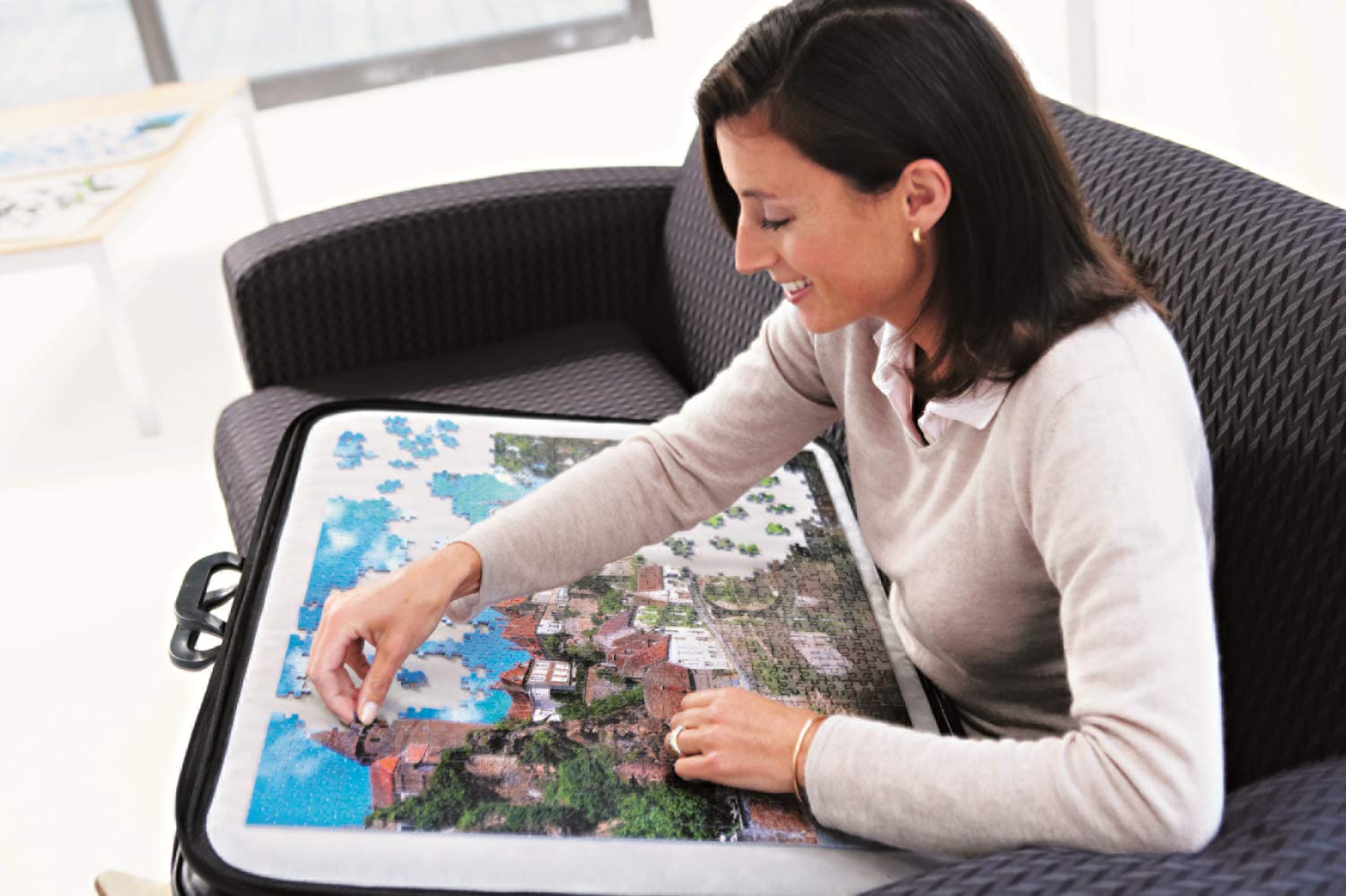 PortaPuzzle Deluxe - 1000-Piece Jigsaw Puzzle Storage & Transport Case for Puzzles up to 73x51 cm 3