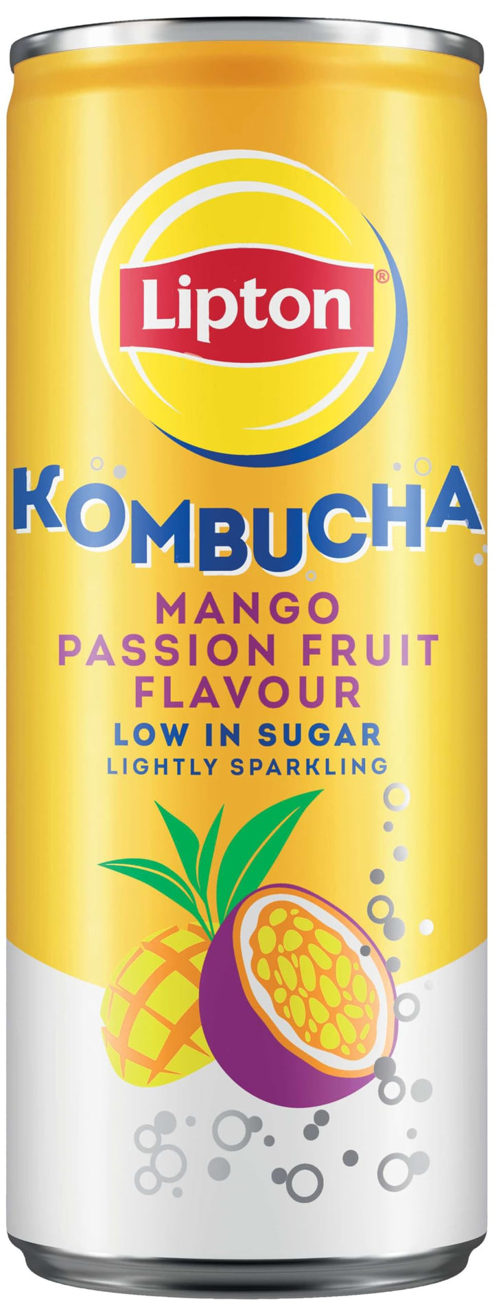 Lipton Kombucha Mango & Passion Fruit, 250ml (Pack of 4)
