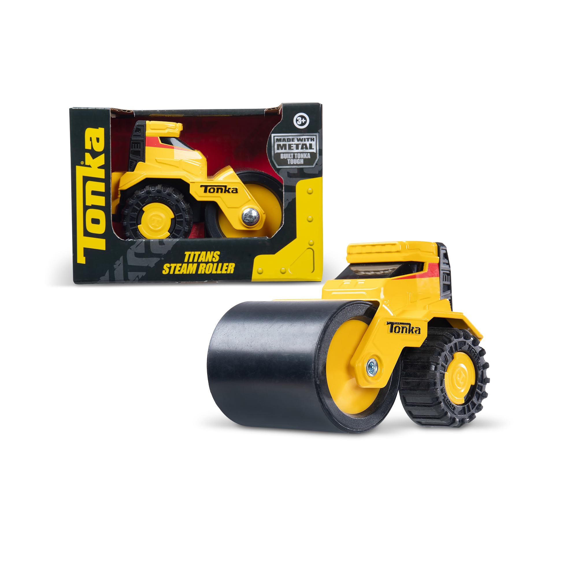 Basic Fun Tonka Steel Classics Titans Steam Roller - Stamped Steel Construction | Ages 3-6 | 89 cm 1