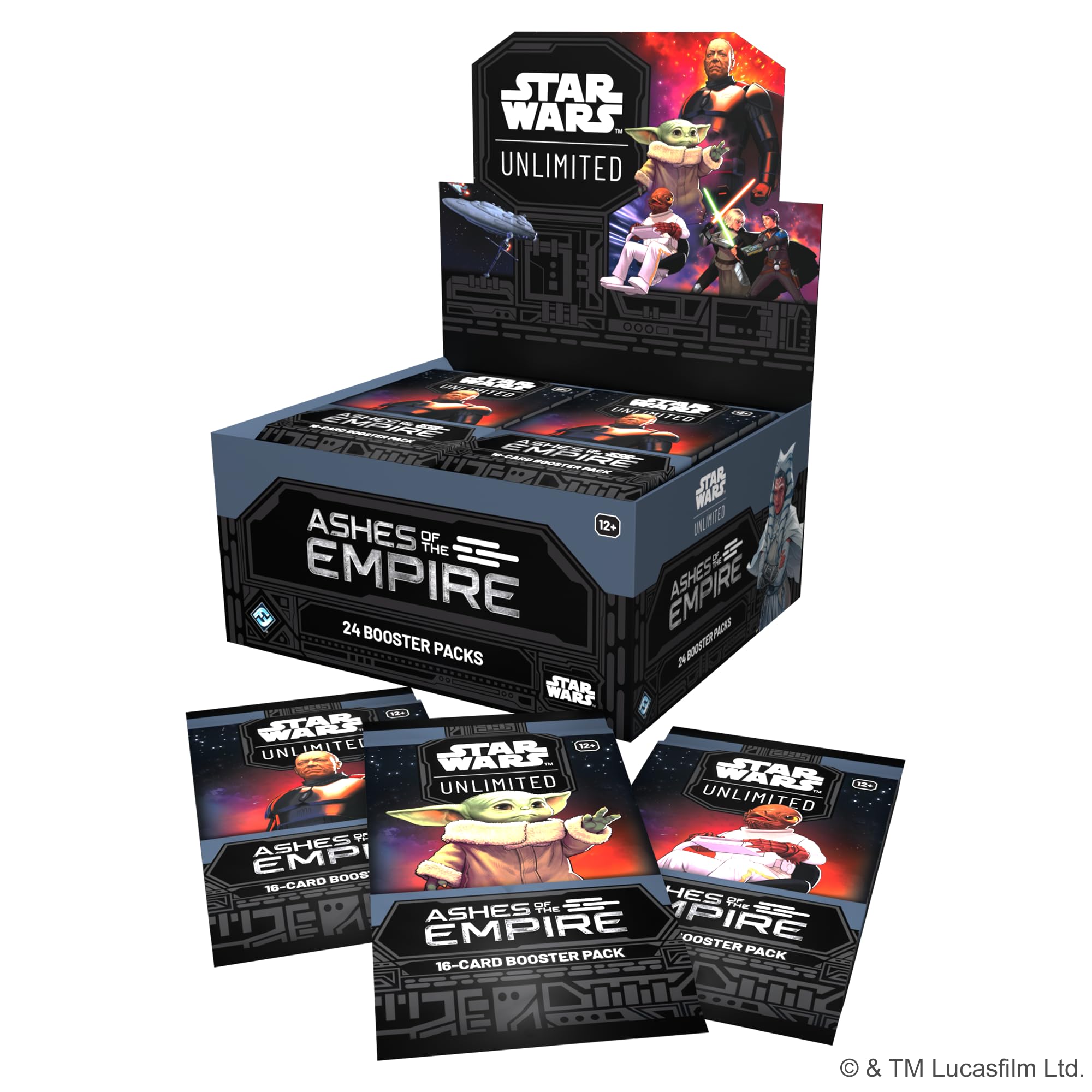 Asmodee Star Wars: Unlimited TCG Ashes of the Empire Booster Display - 24 Packs 2