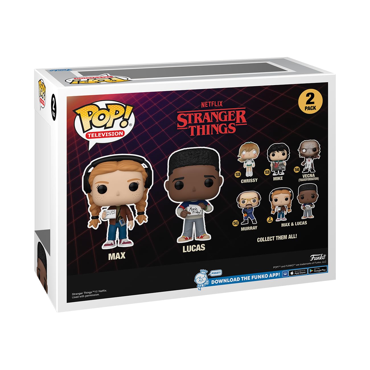 Funko Pop! TV: Stranger Things - Max Mayfield & Lucas 2-Pack Vinyl Fig