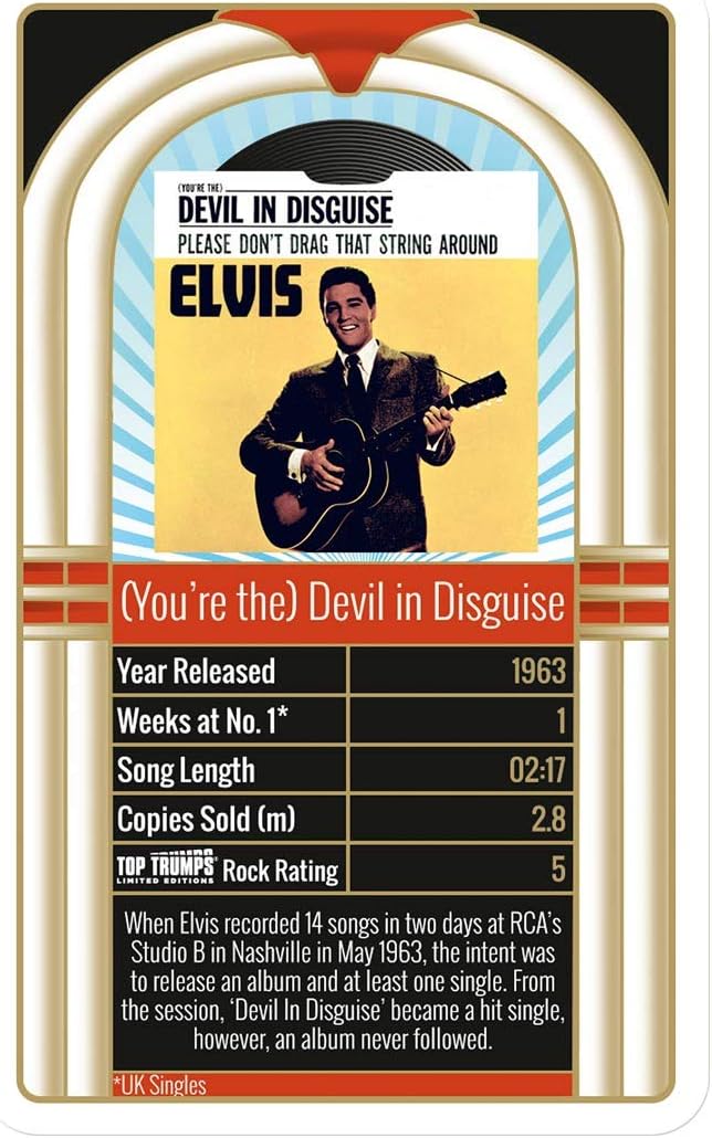 Top Trumps Elvis Presley 30 Greatest Singles Limited Edition Card Game 5