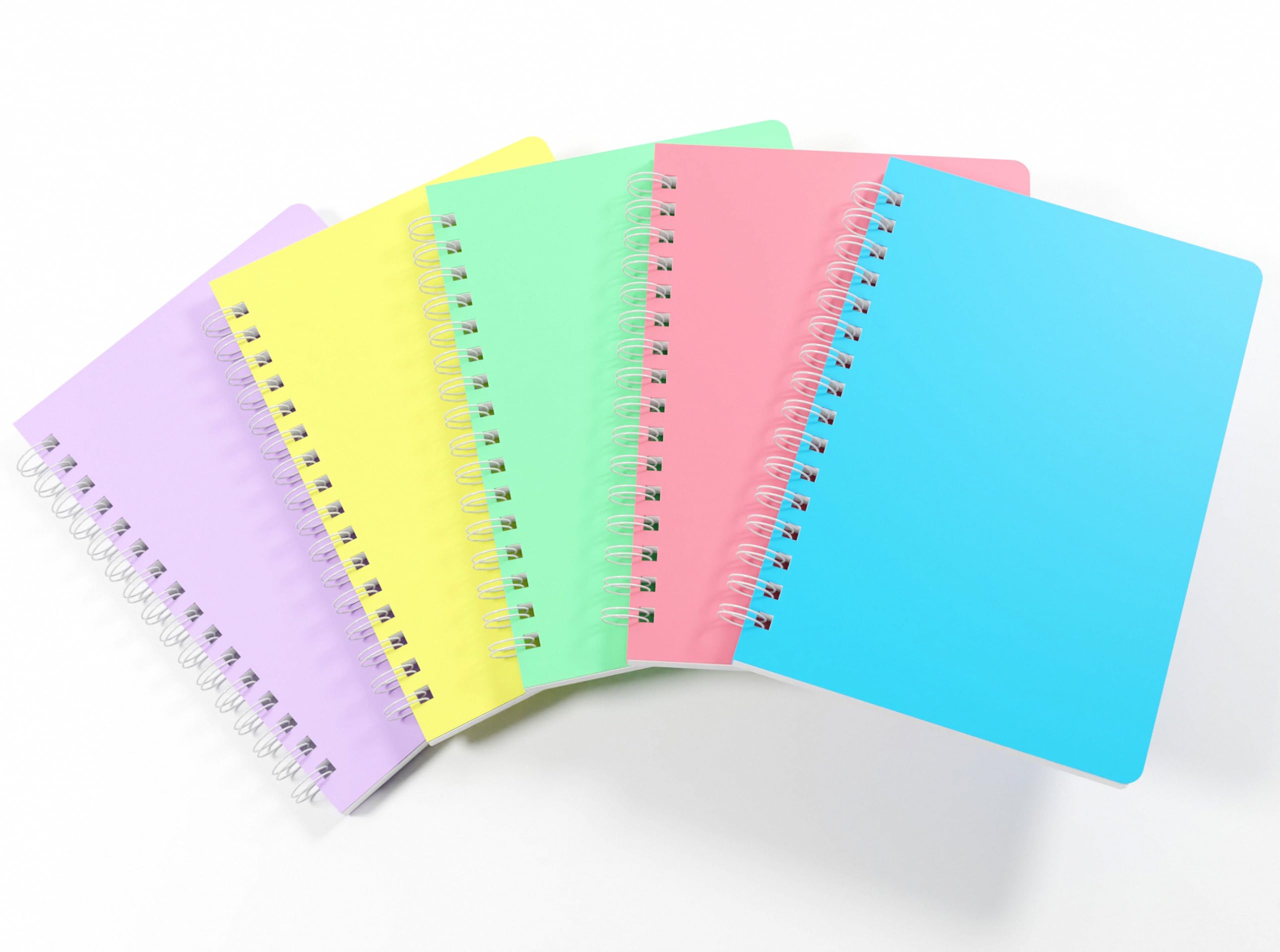 Silvine A6 Wirebound Notebooks - 160 Pages Ruled Paper, 60gsm | Pack of 10 Assorted Colours 1