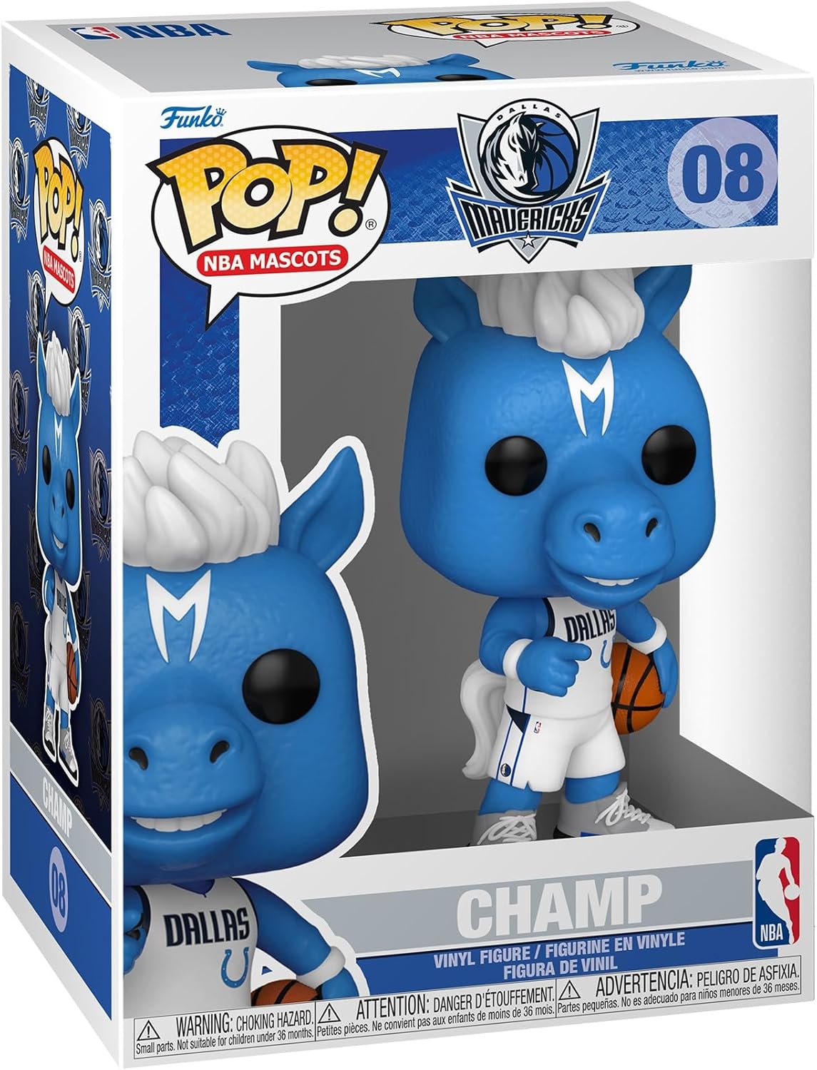 Funko Pop! NBA-Maskottchen – Dallas Mavericks – Champ the Horse Vinylfigur (52168) 12