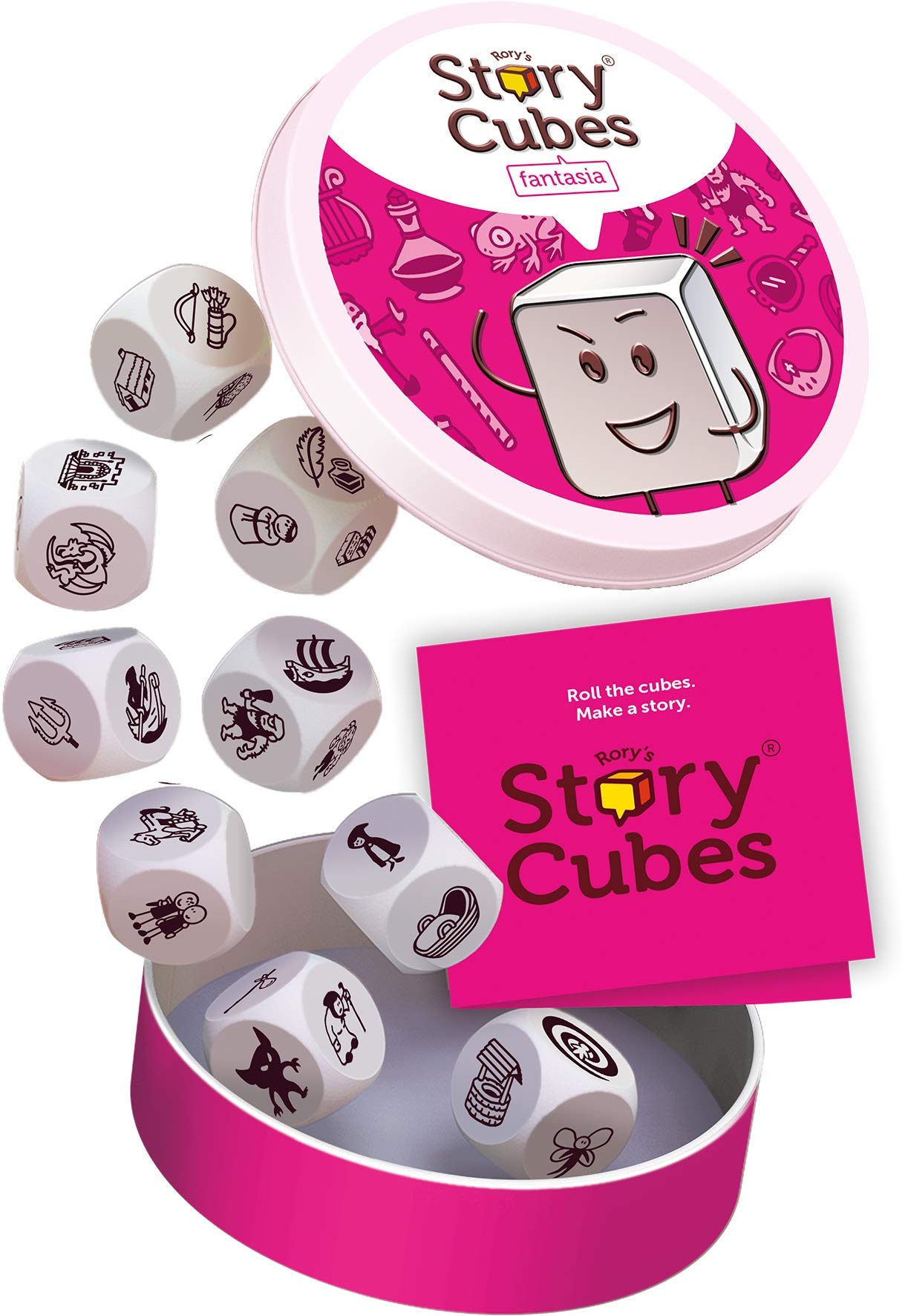 Asmodee Rory's Story Cubes Eco Blister Fantasia - Multicolor, 9 Dice, English Language