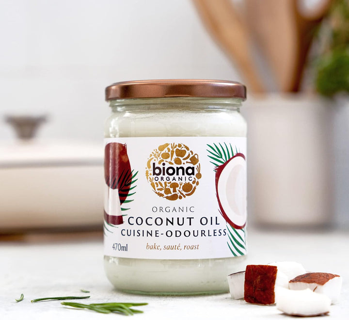Biona Organic Mild & Odourless Coconut Oil Cuisine (470ml)