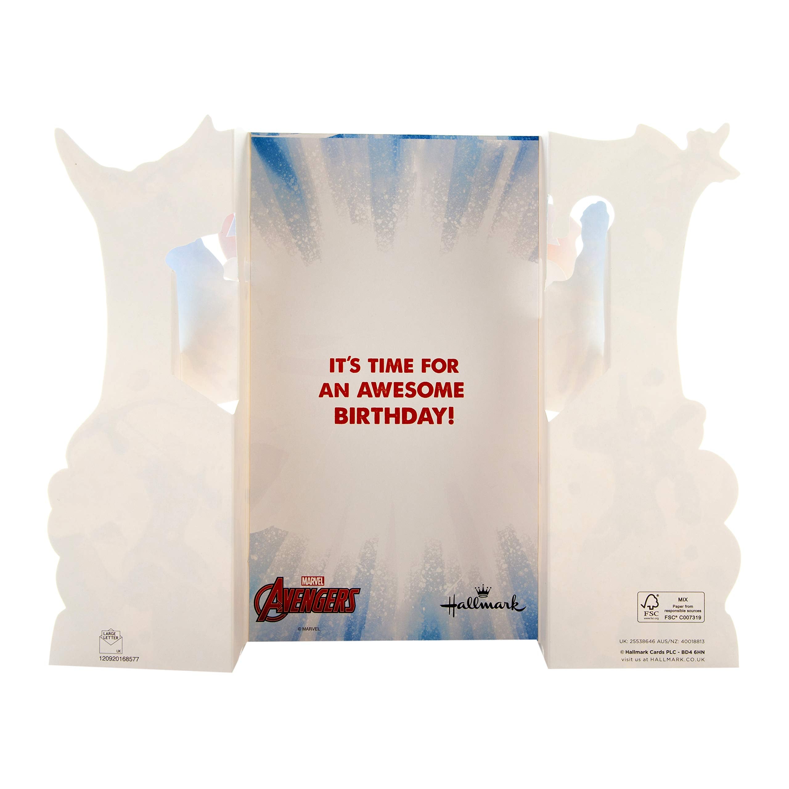 Hallmark Kids' Birthday Card - Pop-out, Moveable, Marvel Avengers Design | 3D Display 5