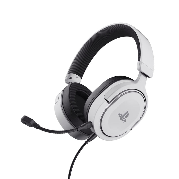 Trust Gaming GXT 498W Forta Officially Licensed PS5 Gaming Headset with 50mm Drivers & Detachable Mic