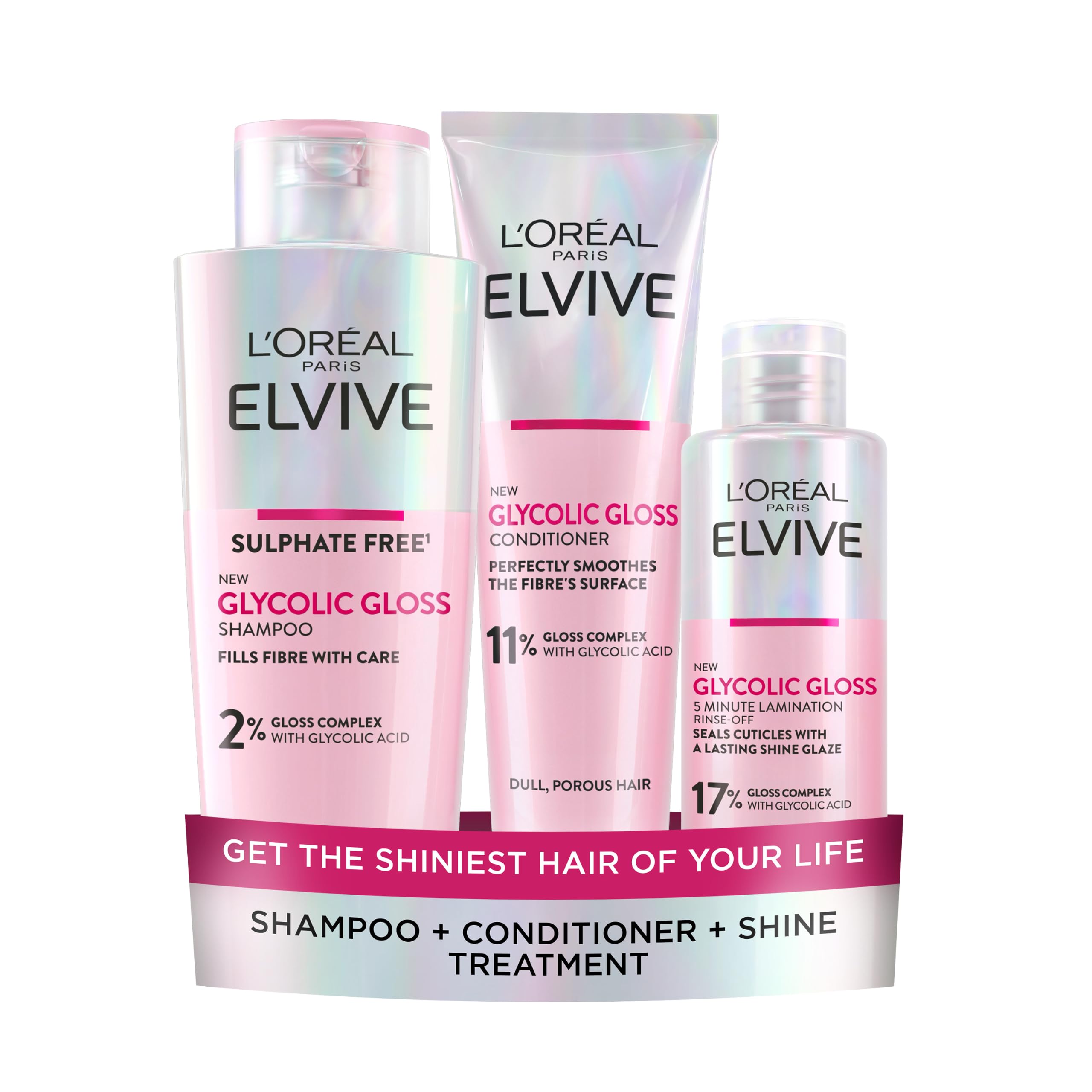 L'Oreal Paris Elvive Glycolic Gloss Conditioner - Smooth & Shiny Hair | 150ml 8