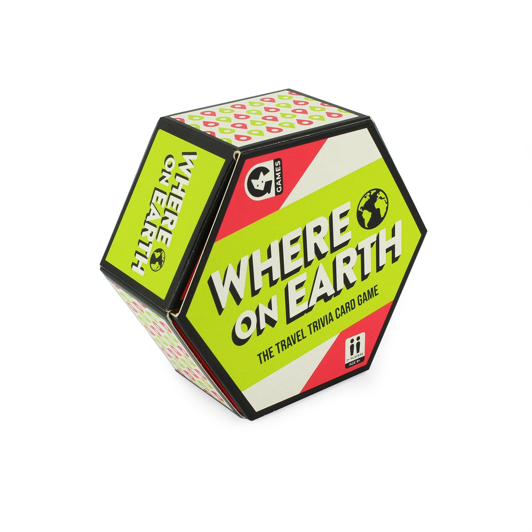 Ginger Fox Where On Earth Trivia Card Game for Ages 8+