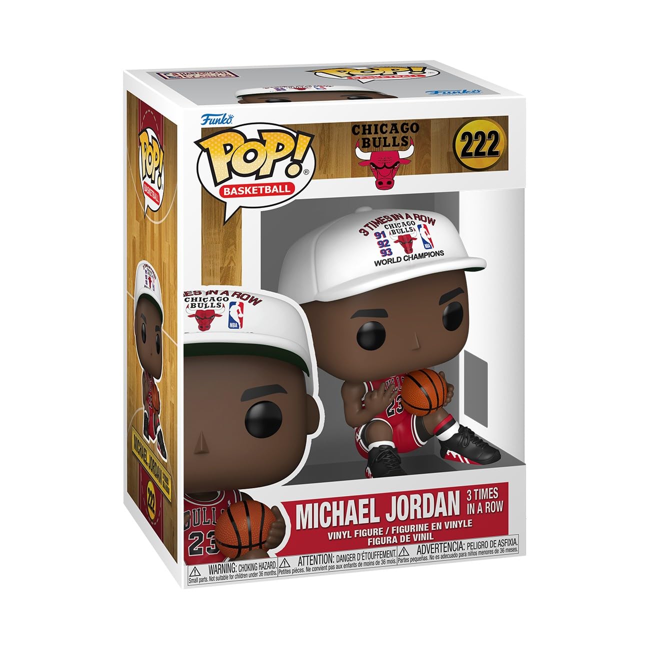 Funko POP! NBA Michael Jordan - 3 in a Row Collectible Figure | Vinyl | 3.75 in 1