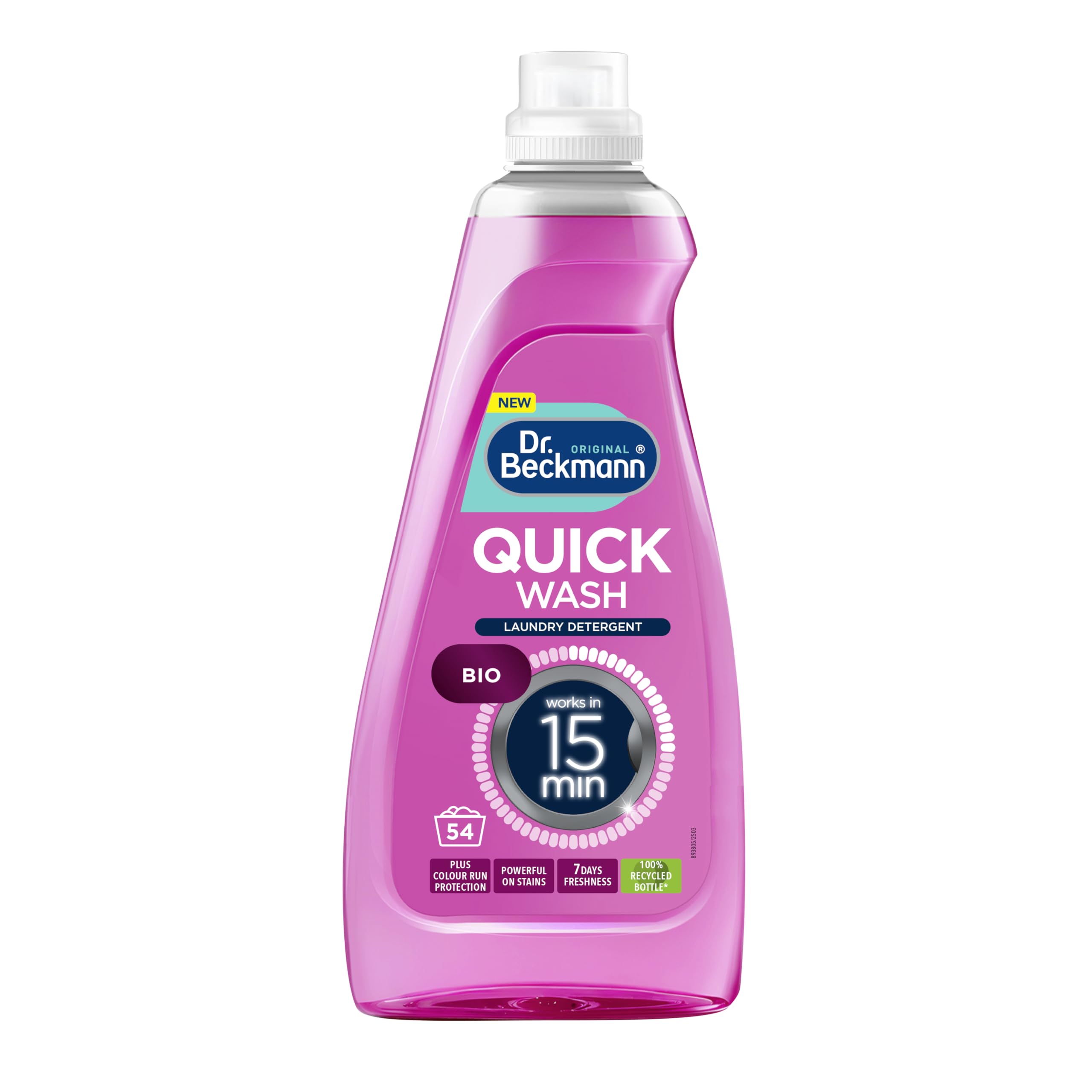 Dr. Beckmann Quick Wash – Bio Laundry Detergent for Fast 15-Minute Deep Clean
