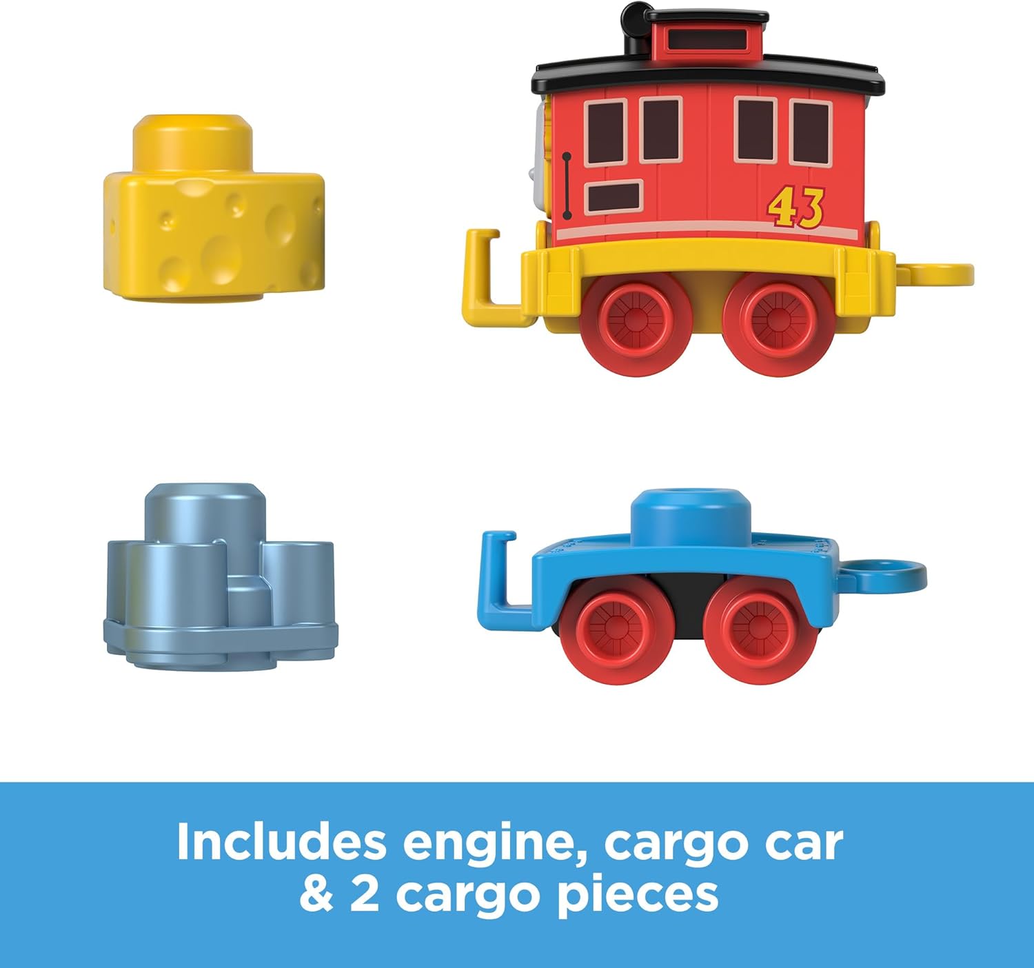 Thomas & Friends My First Brake Car Bruno Push-Along Train Set for Toddlers 4