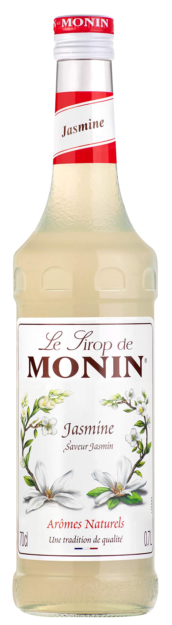 Monin Premium Jasmine Syrup - Floral Notes for Cocktails & Mocktails | 700ml Glass Bottle