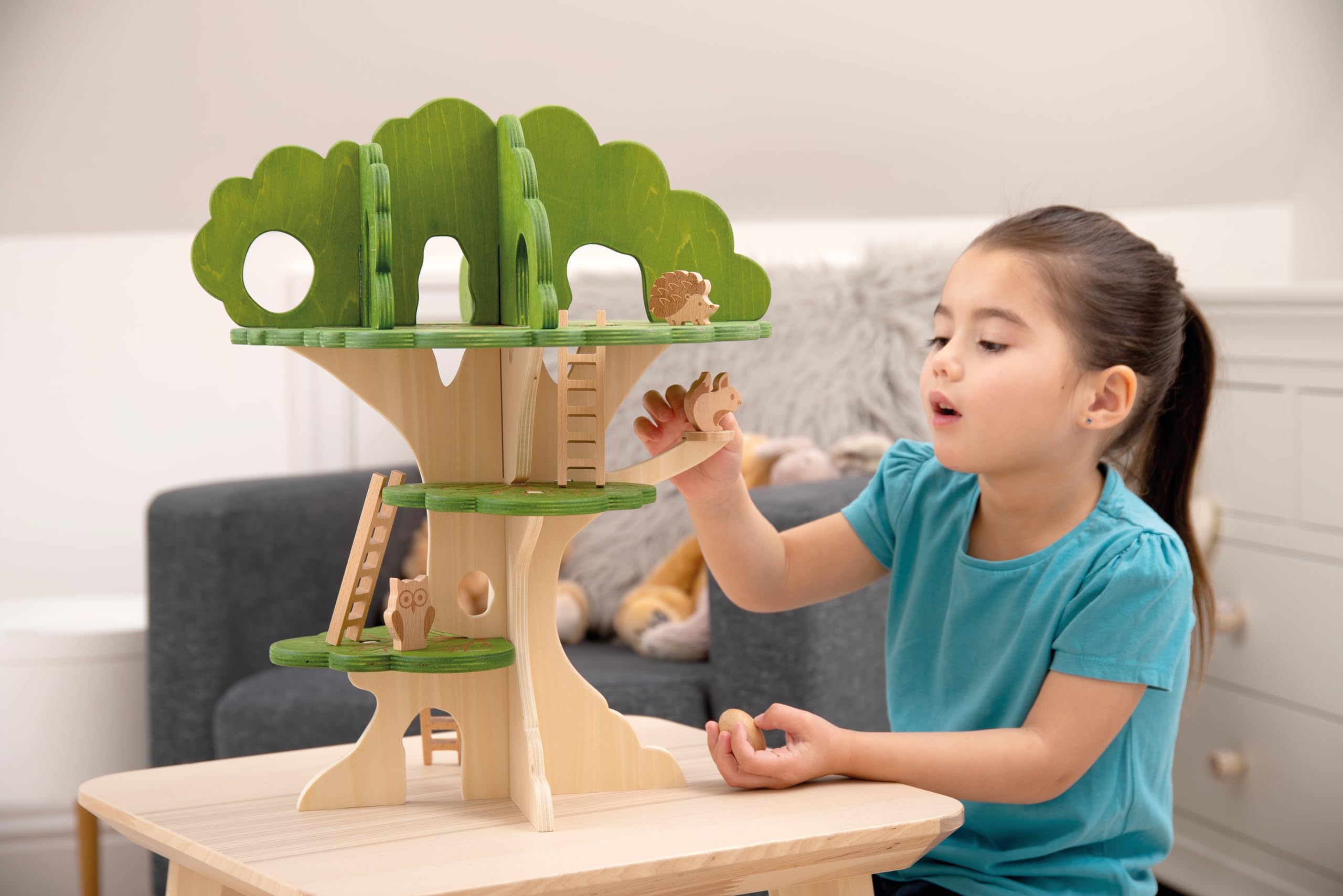 tickit Woodland Trail Tree House - Wooden Playhouse for Small World Play | Ages 3+ | Wood 2