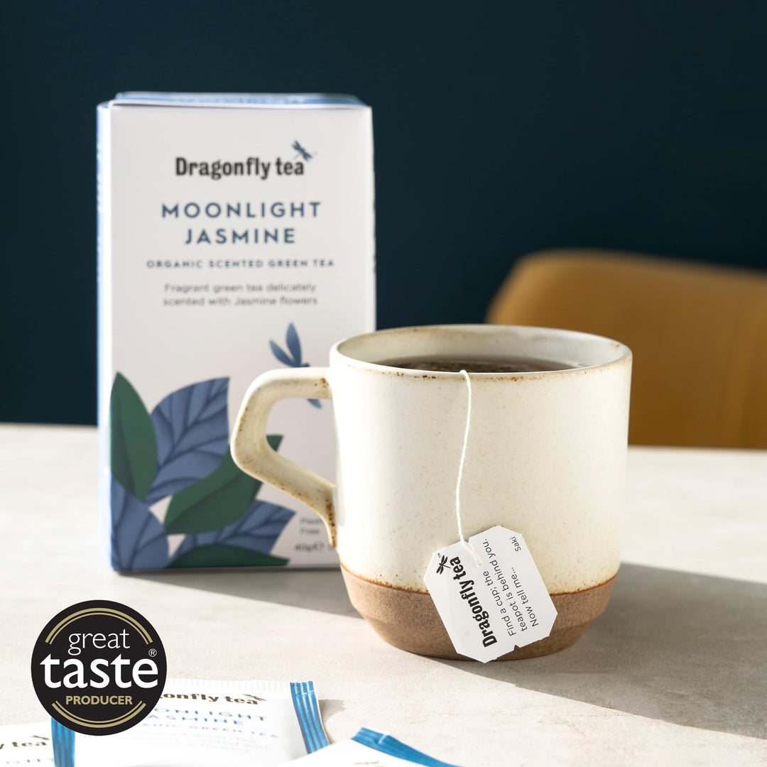 Dragonfly Tea - Moonlight Jasmine Organic Scented Green Tea (20 Teabags)
