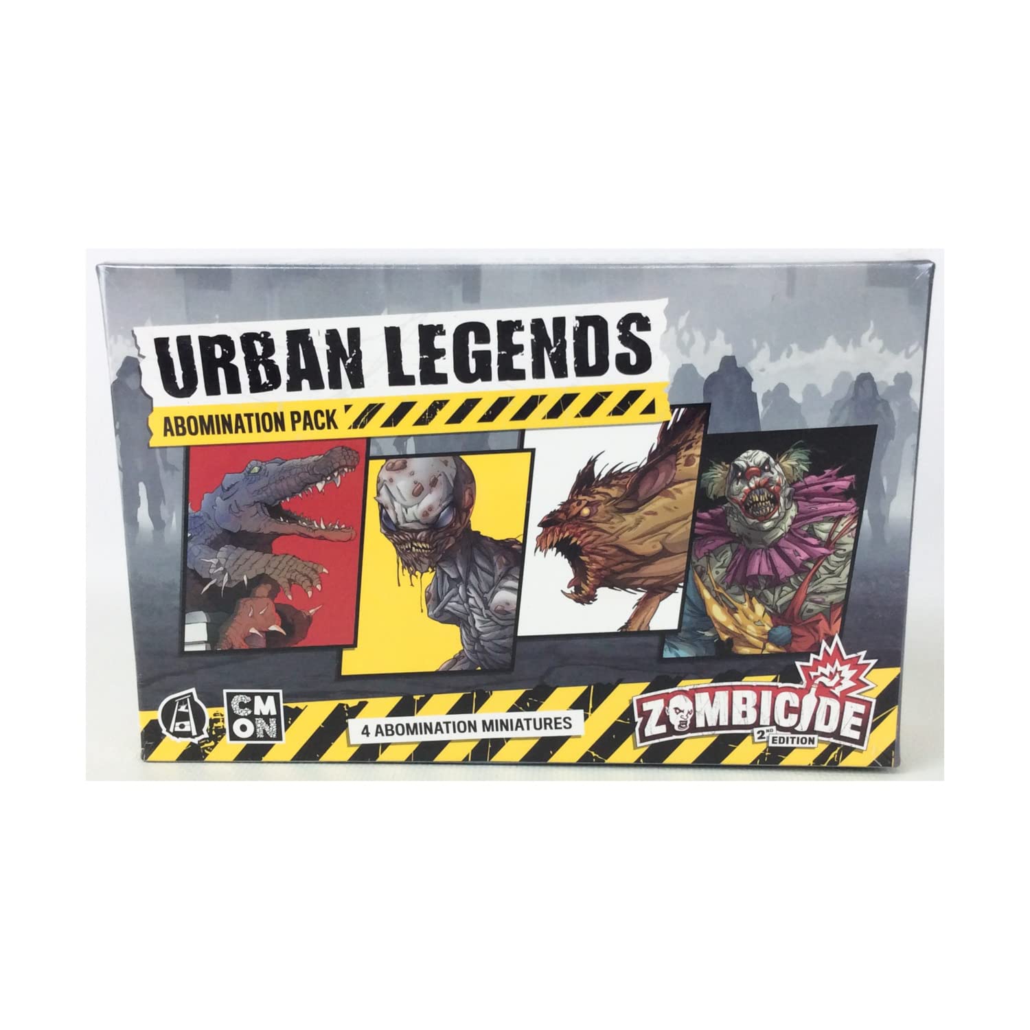 CMON Zombicide 2. Edition Urban Legends Abomination Pack – 4 detaillierte Miniaturen 6