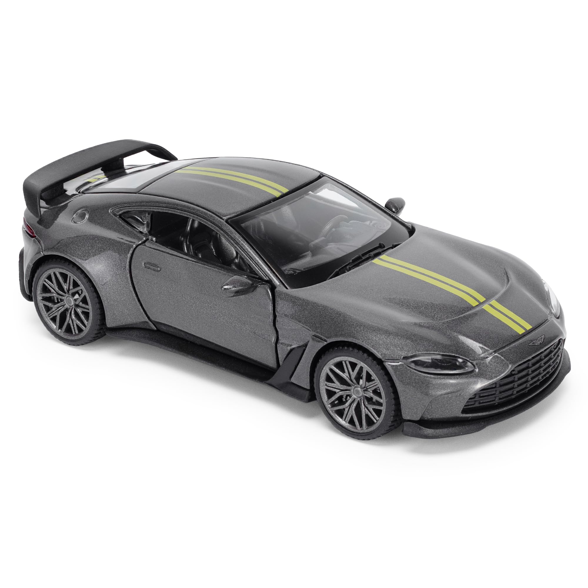 Aston Martin V12 Vantage 1:43 Scale Die-Cast Model Car - Grey | Collectible Display Model 7