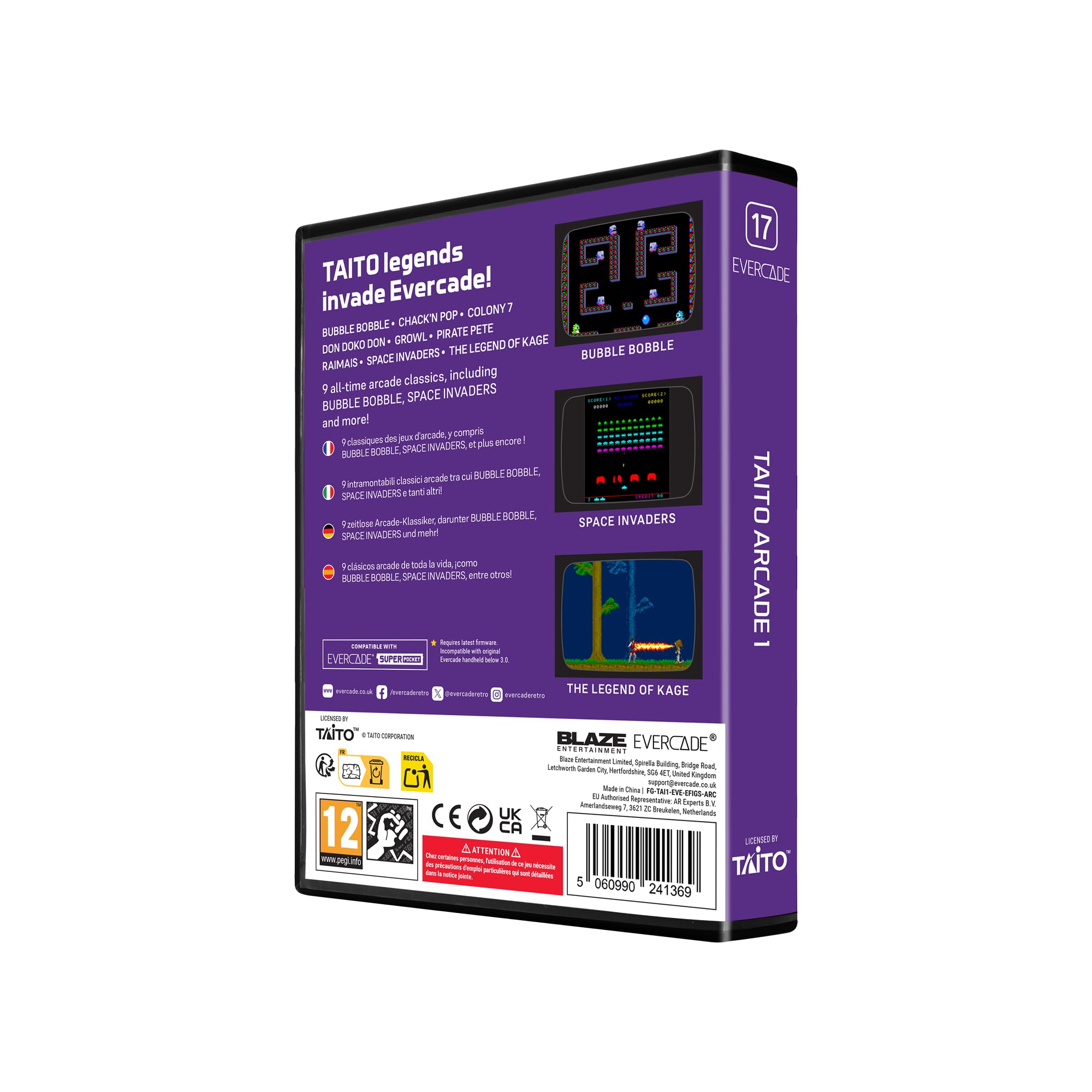 Taito Arcade 1 – Evercade-Kassette 4