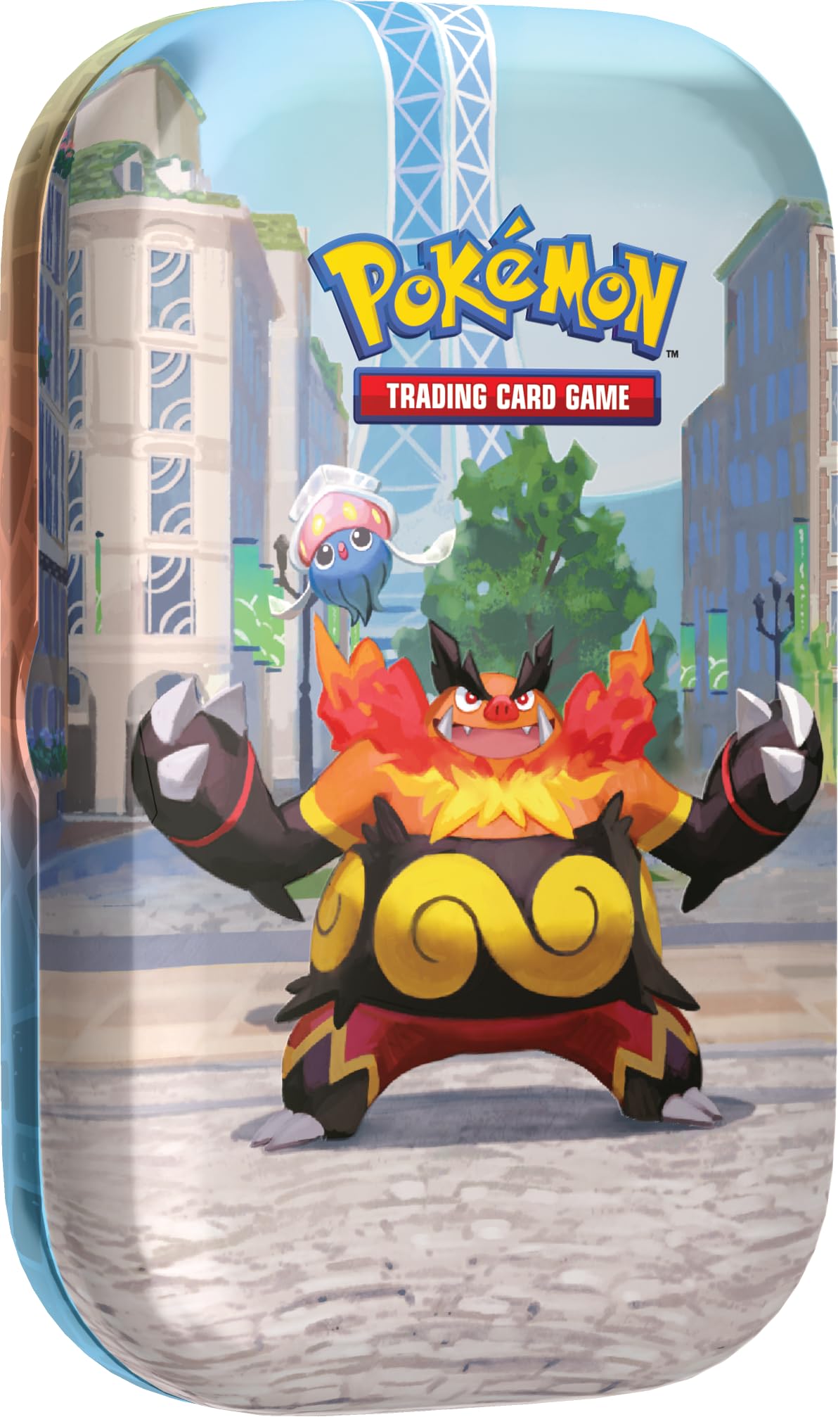 Pokémon TCG: Lumiose City Mini Tin: Emboar & Inkay - 2 Booster Packs 1