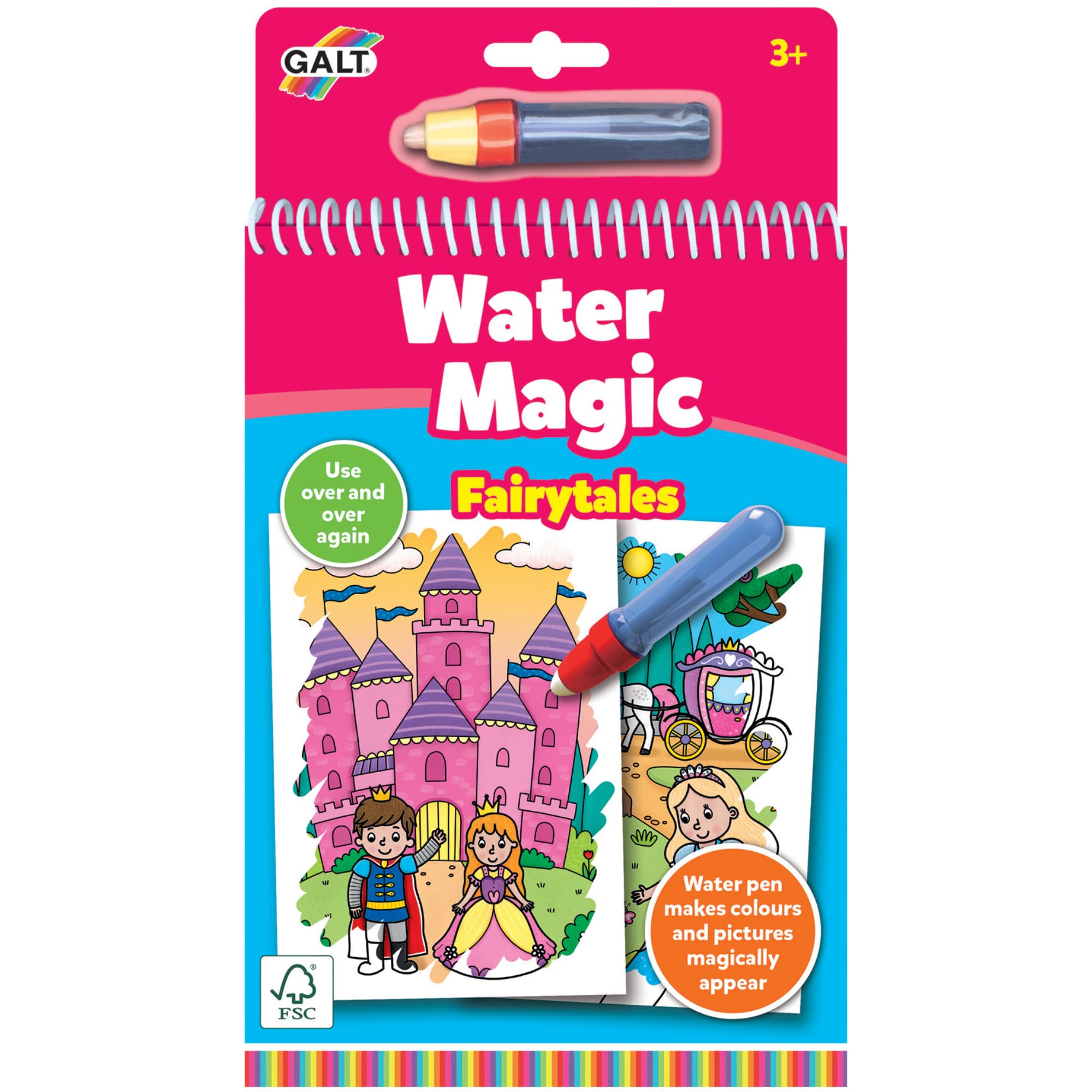 Galt - Water Magic Fairytales Reusable Colouring Book for Children 1