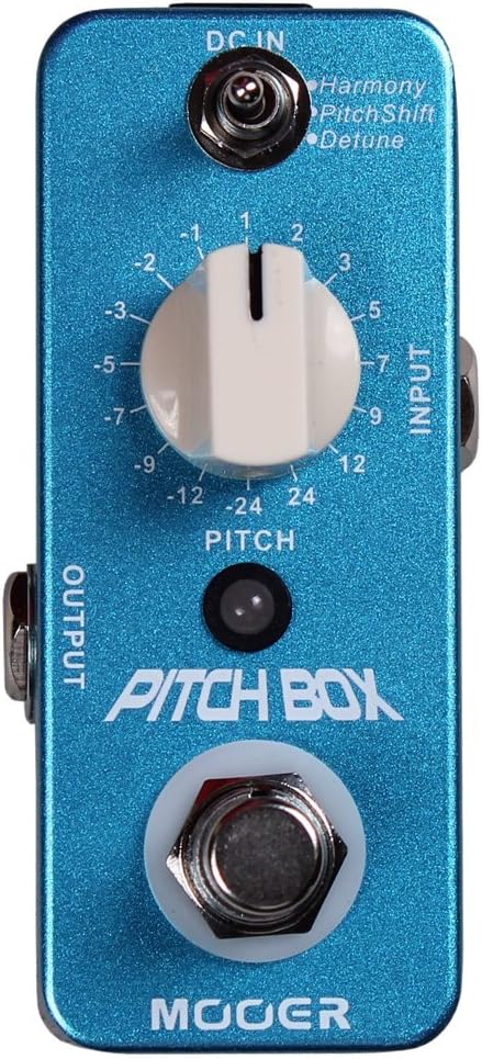 MOOER Pitch Box Pitch Shifter Harmonizer Pedal MPS1 - Blue Guitar Effects Pedal 4