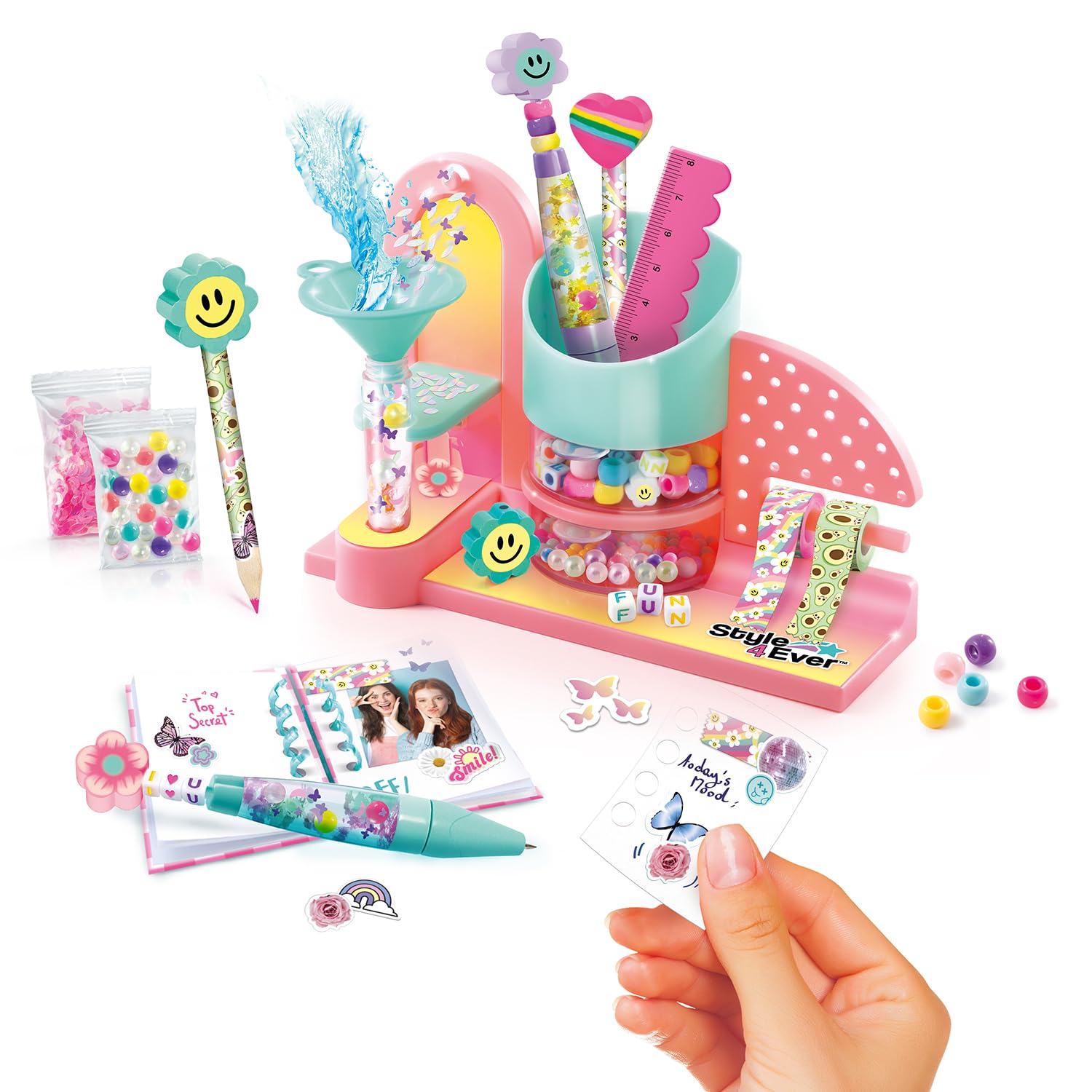 Canal Toys Mini Stationery Factory Set - Create & Customize Pens, Pencils & Notebooks 12