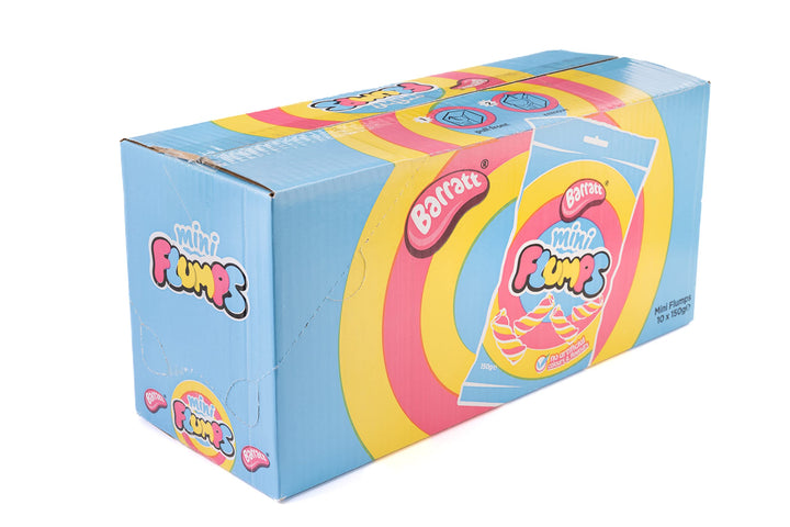 Barratt Mini Flumps 150g - Vanilla Fluffy Marshmallow Twist Sweets
