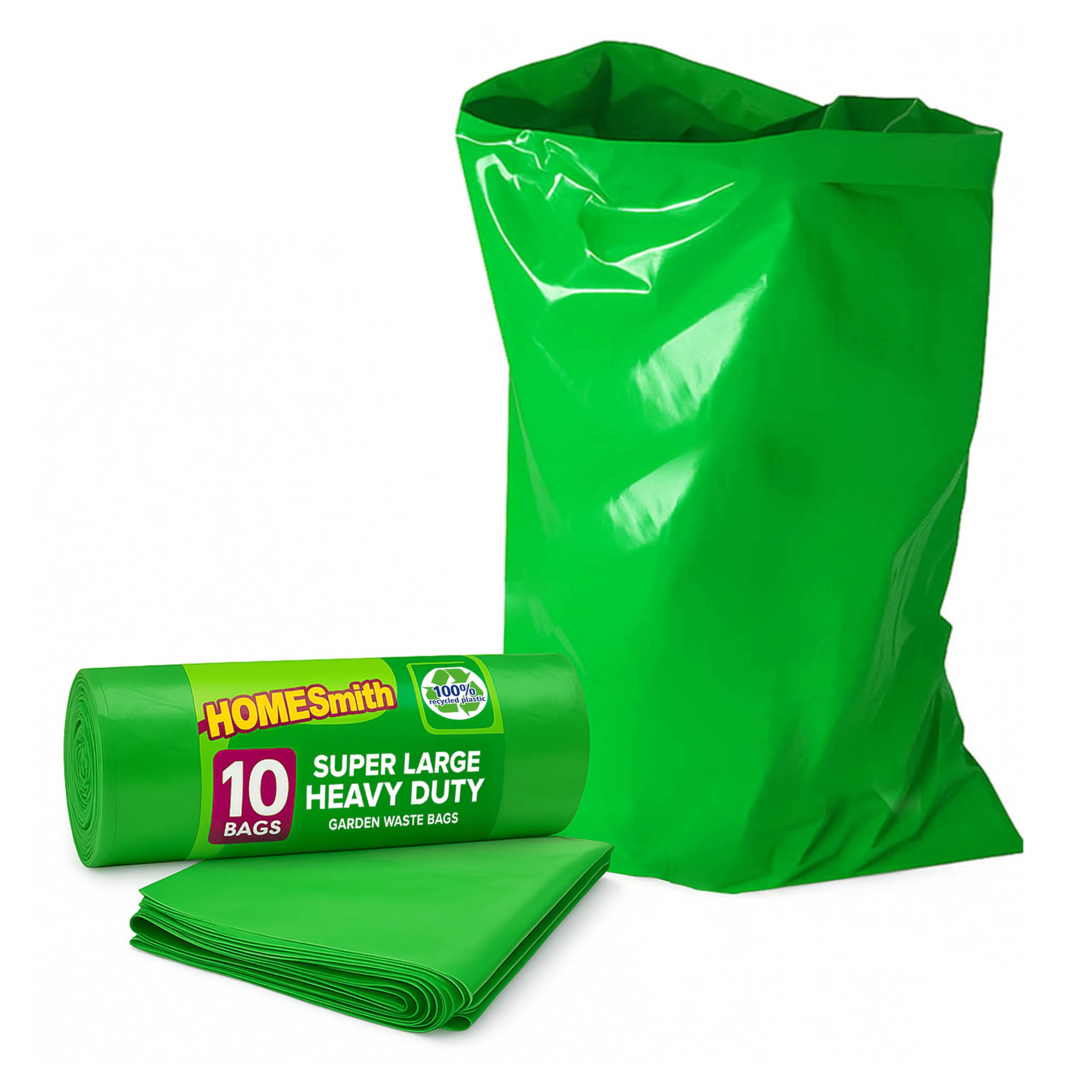 HOMESmith Super Large Heavy Duty Garden Waste Bags for Rubble, Soil & DIY Debris 1