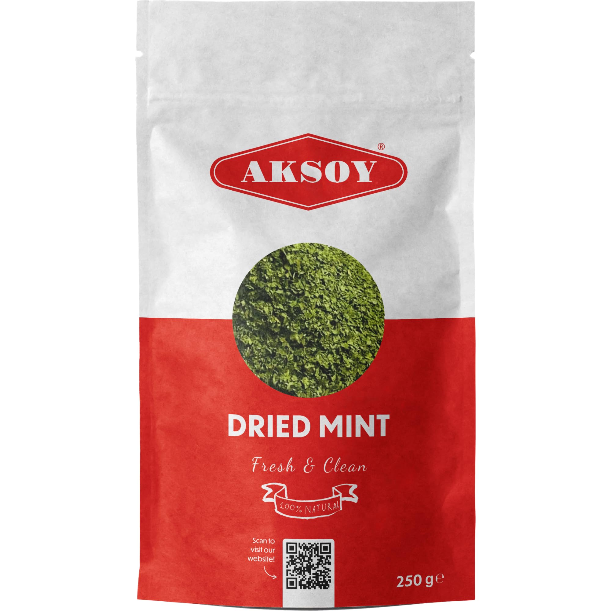 Aksoy Mint Pfefferminzblätter 250 g – Premium getrocknete Minzblätter 9