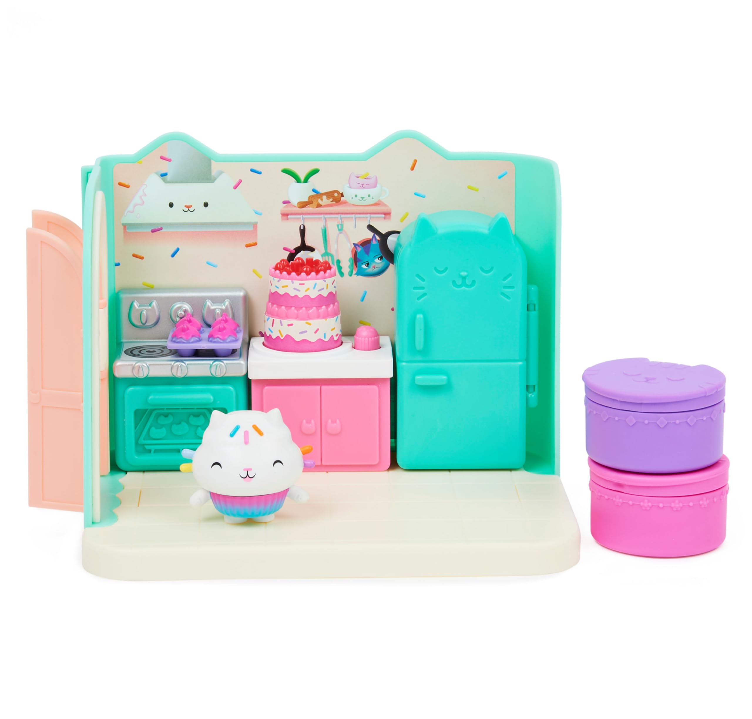 Gabby’s Dollhouse Bakey with Cakey Kitchen Playset - Spinning Cake & 2 Surprise Deliveries, Ages 3+ 5