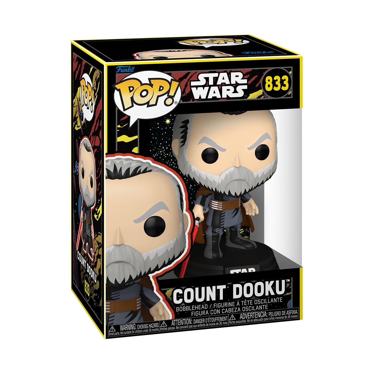 Funko Star Wars Count Dooku Chibi Vinyl Figure | 3.75 Inches | Multicolour 1