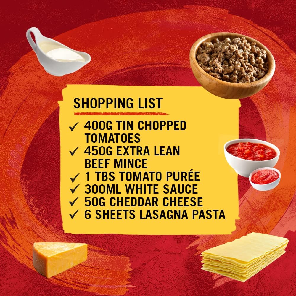 Schwartz Lasagne Recipe Mix 36g | Pack of 12 | Vegan Friendly | Rustic Italian Flavour