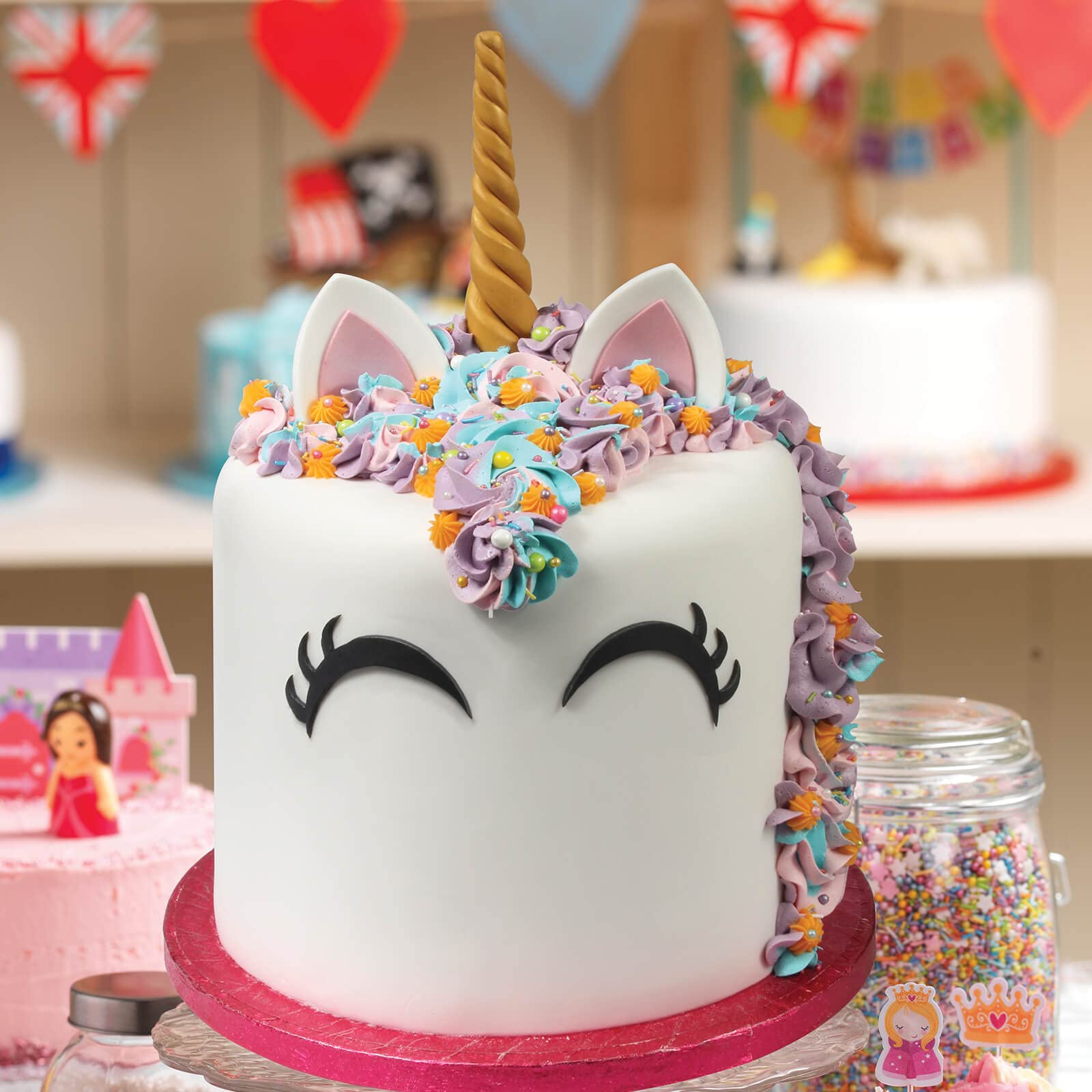 Colour Splash - Unicorn 5 Pack Food Colouring Gels, Highly Concentrated, Easy to Use Squeezy Tubes 8