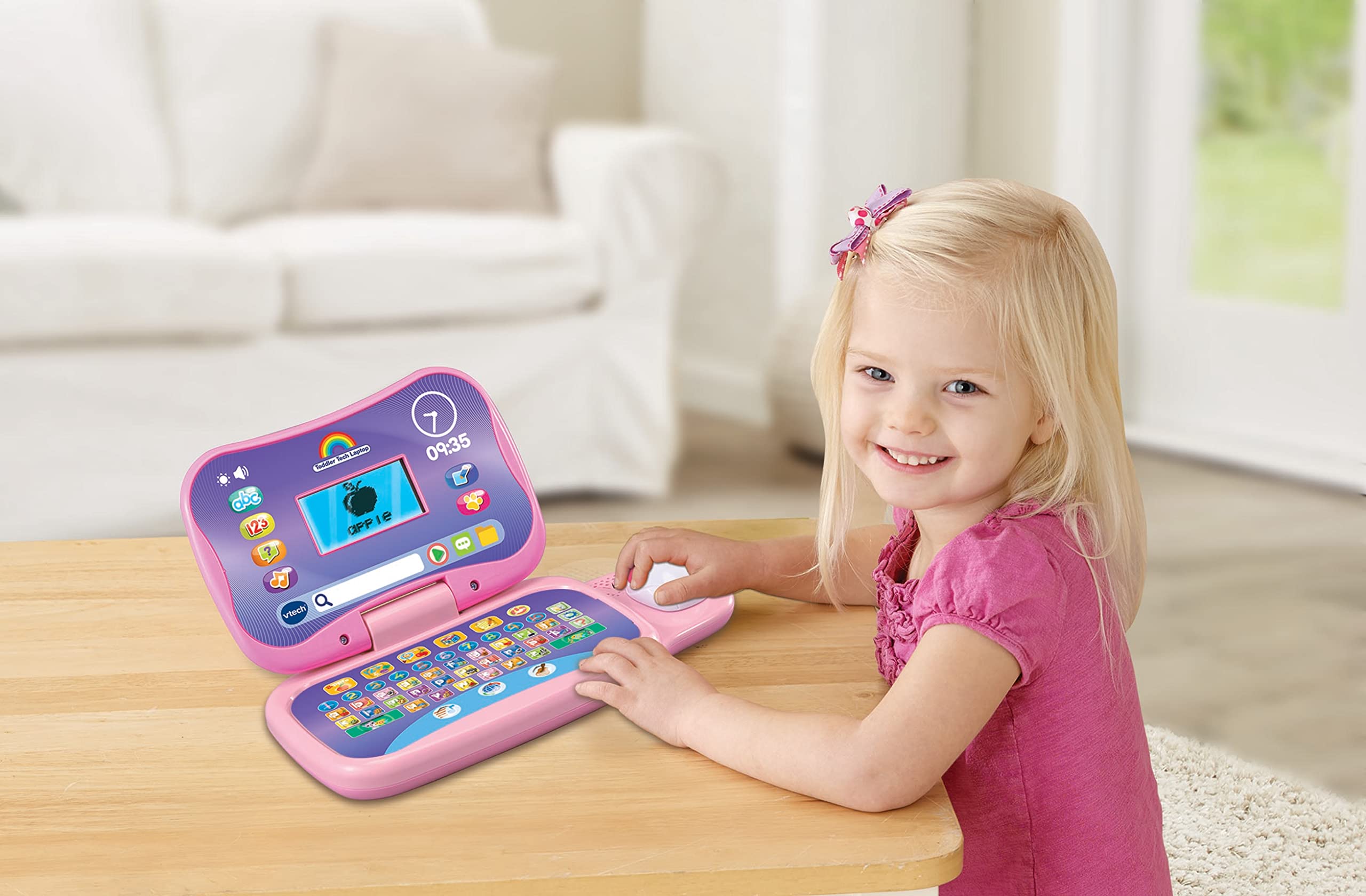 VTech Toddler Tech Laptop - Interactive Educational Computer Toy for Ages 2-5 4