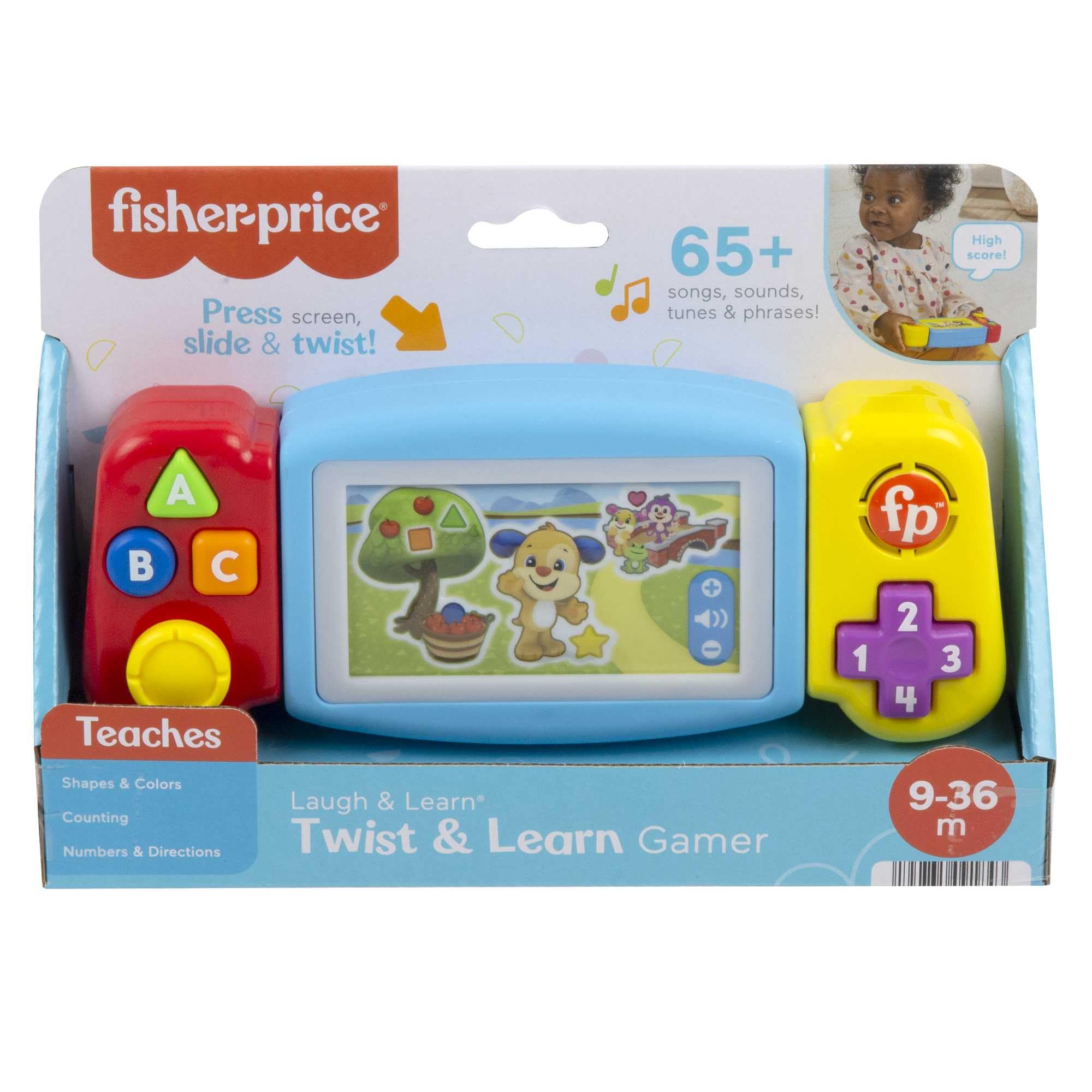 Fisher-Price Laugh & Learn Pretend Video Game Toddler Toy with Lights, Sounds & Learning Activities 15