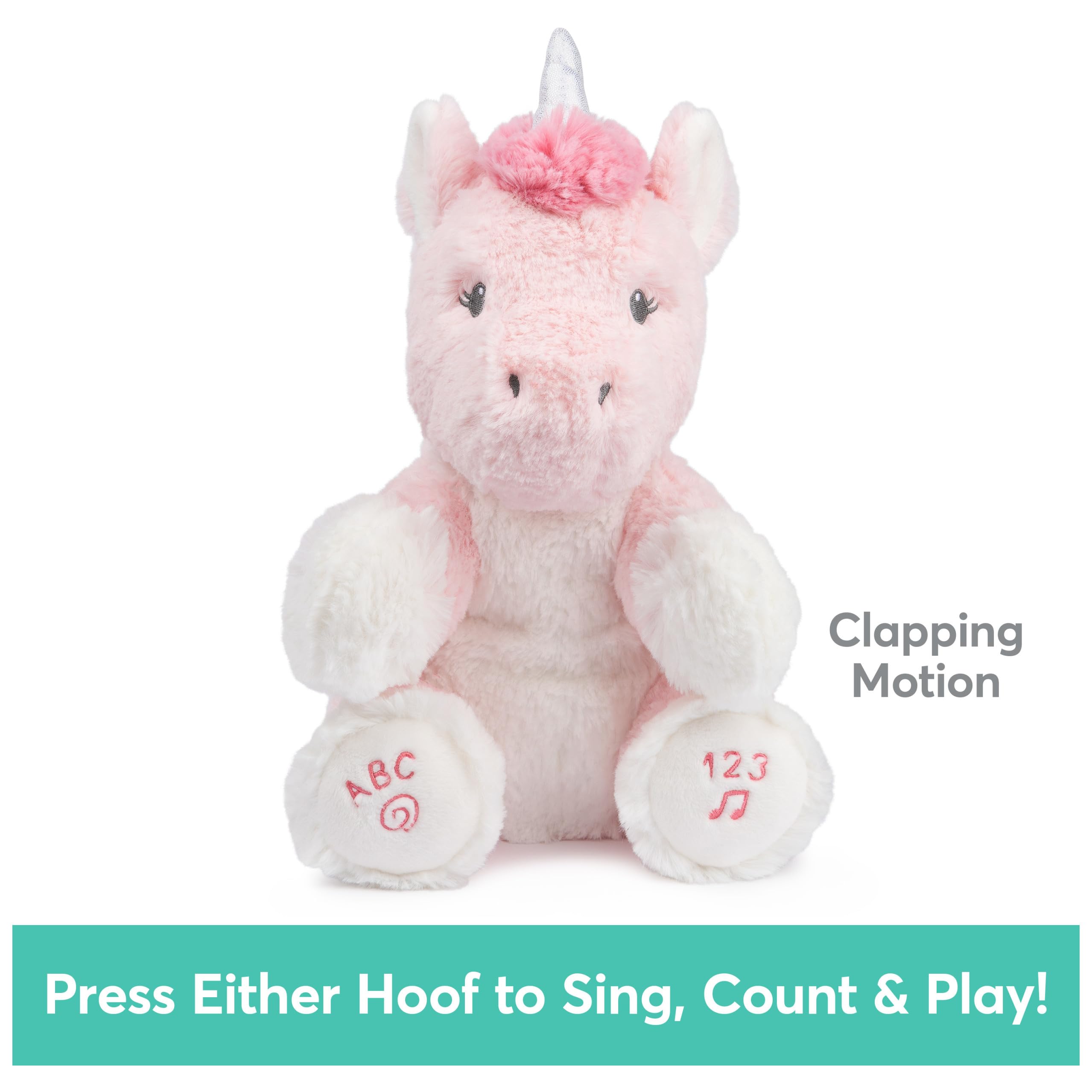 GUND Baby Alora the Unicorn Animated Plush | Singing & Clapping | Lights Up | Ages 0+ 4
