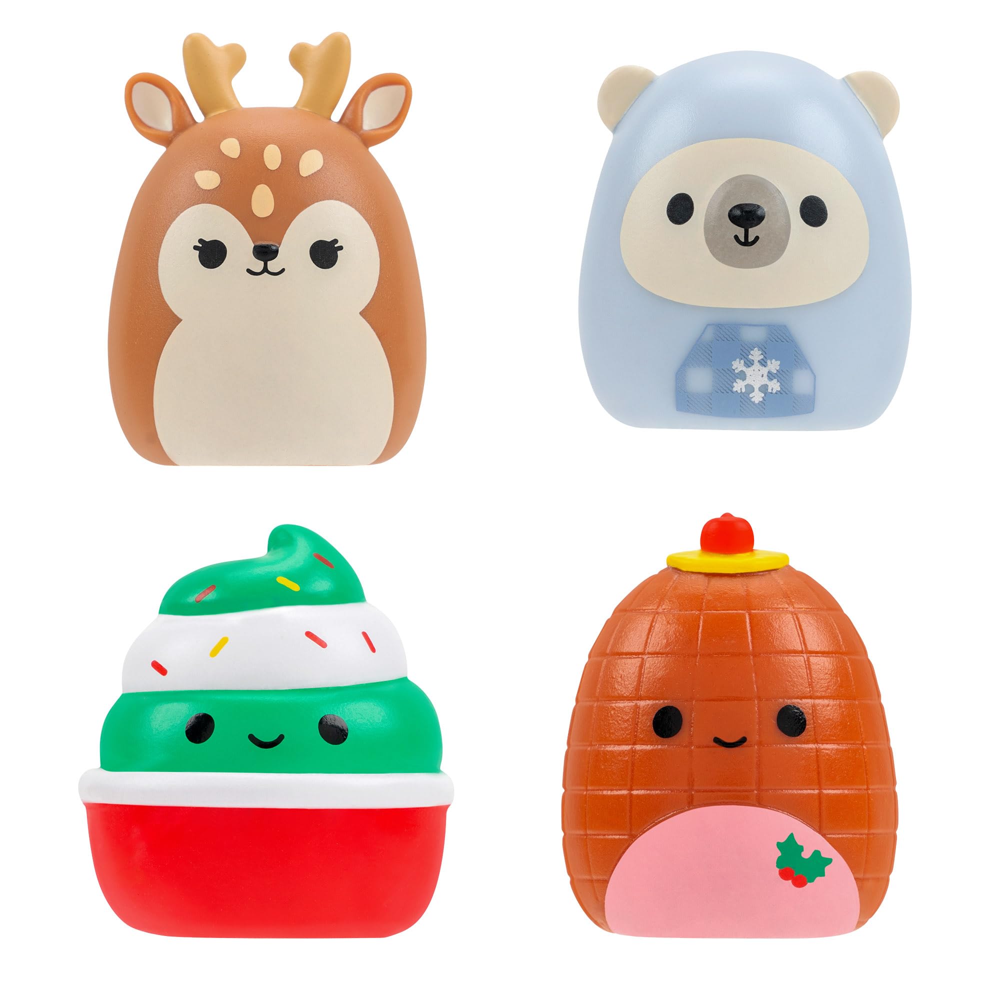 Squish-a-longs Chandra the Holiday Cupcake Clip-a-longs Mini-Squish Carrying Case with 4 Mini Figures 11