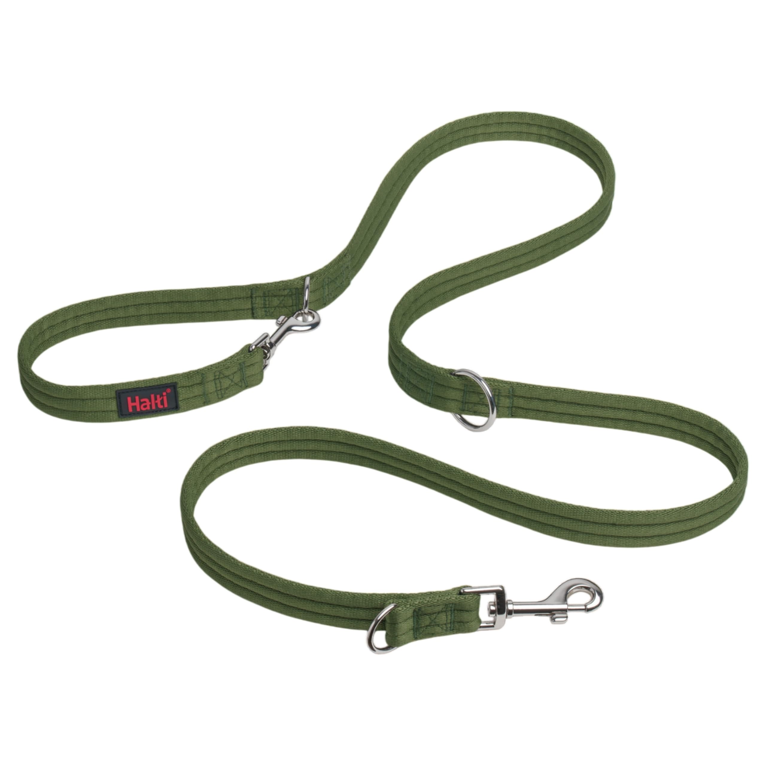 Halti Training Lead - 7 Versatile Uses | Durable Polyester Webbing | Size Large Forest Green
