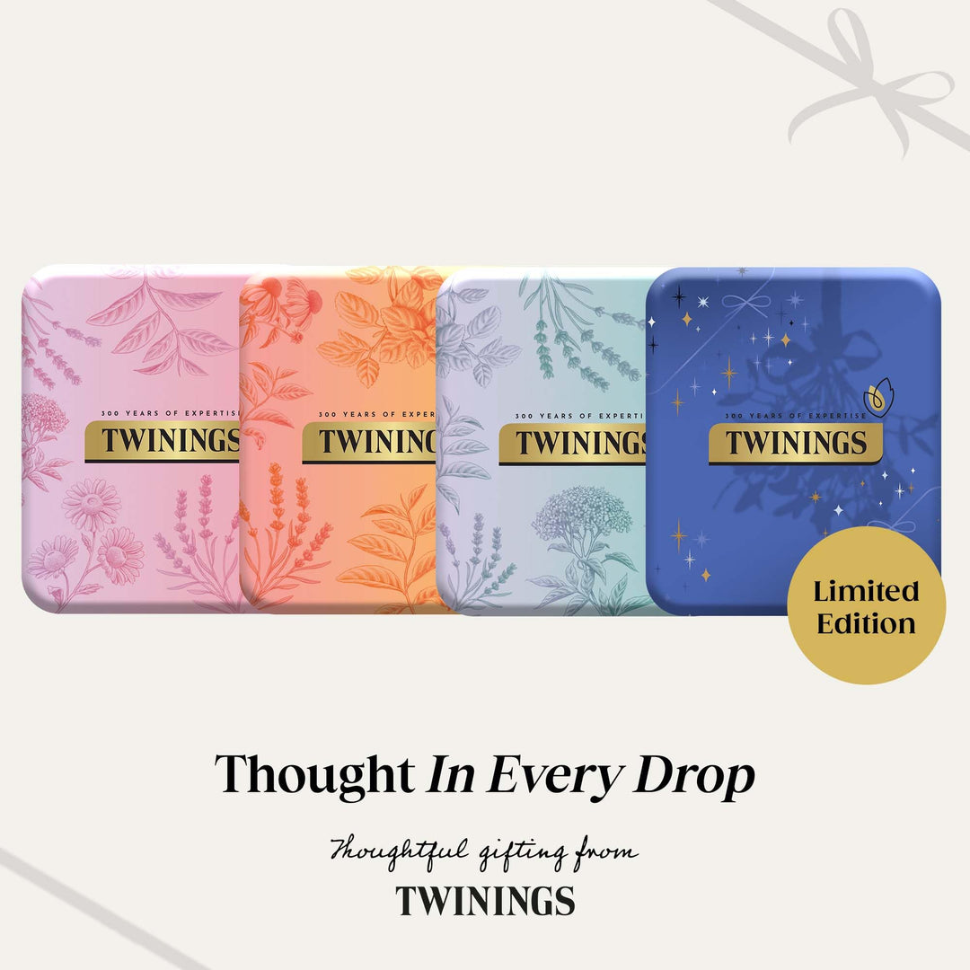 Twinings Festive Limited Edition Pocket Tea Tin with Superblends Sleep & Glow
