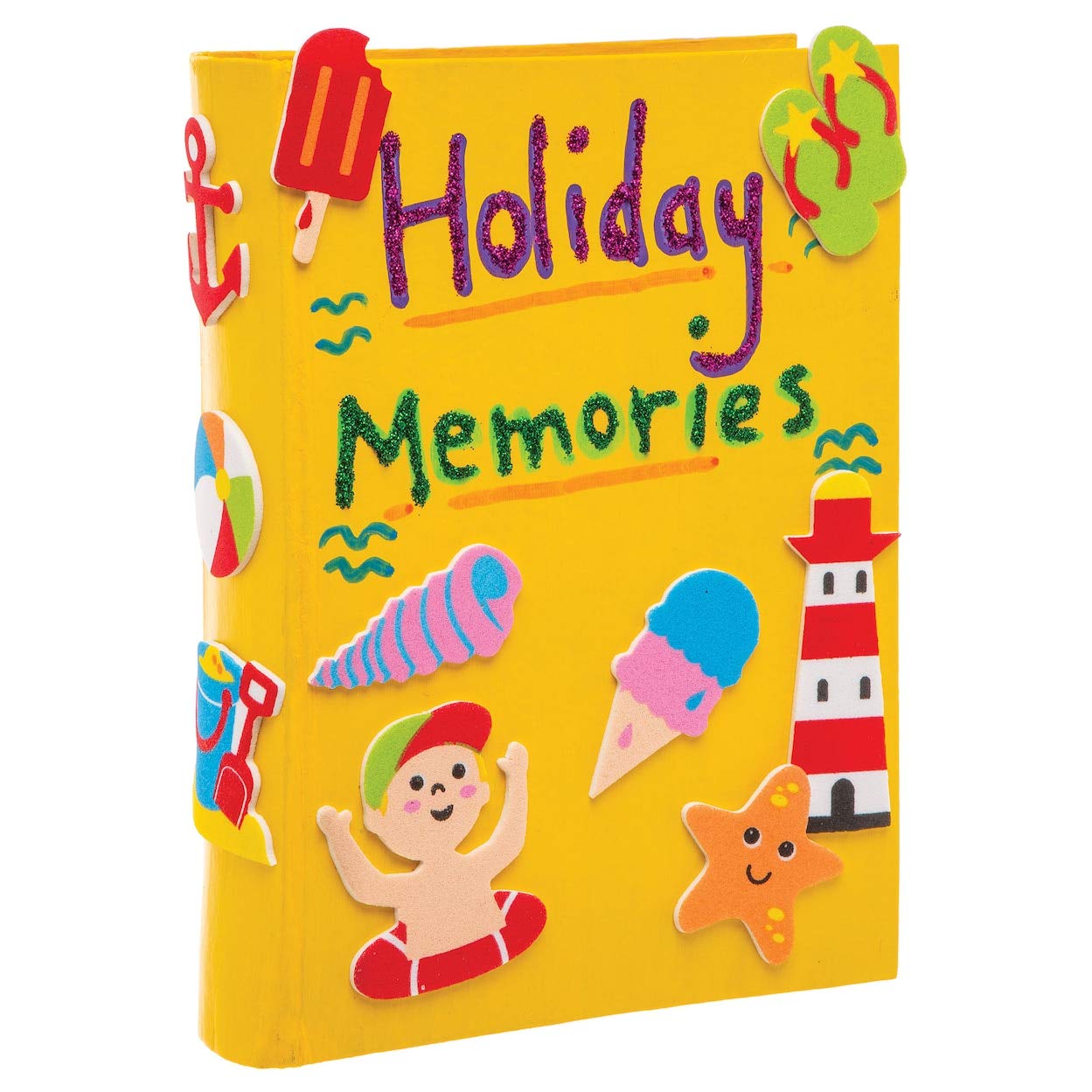 Baker Ross Seaside Foam Stickers - Pack of 120 | Assorted Colours | Ages 3-10 2